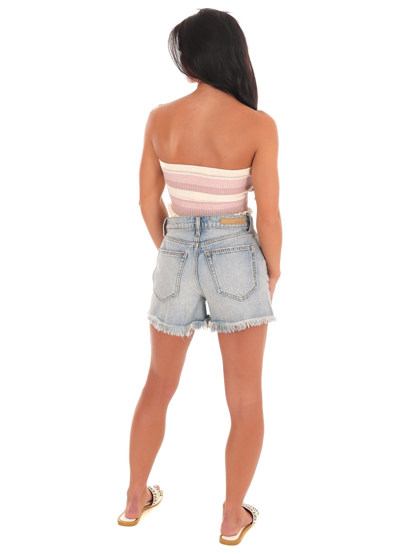 Pretty in Pastel Ribbed Crop Top