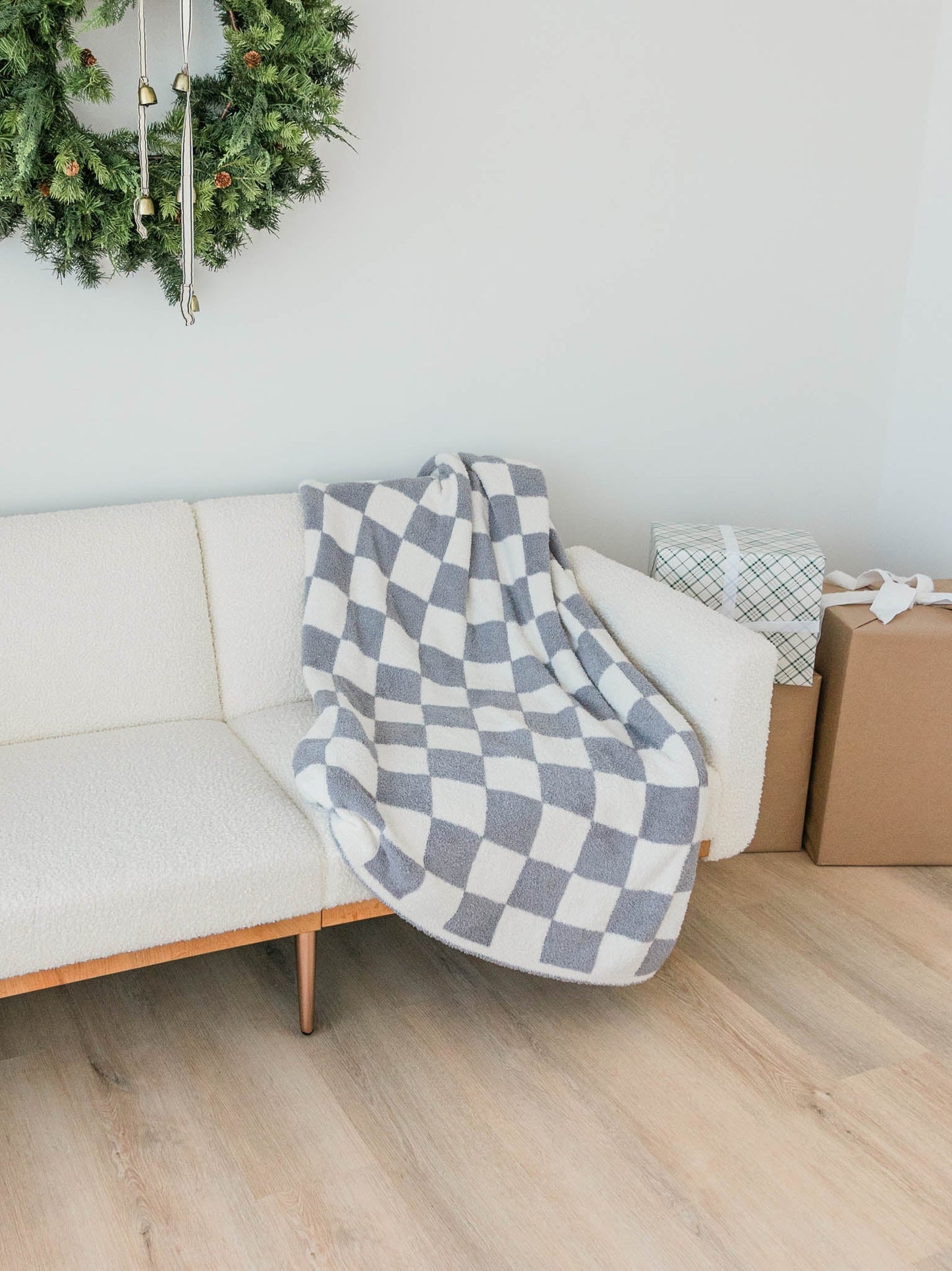 Jumbo Check Plush Blanket