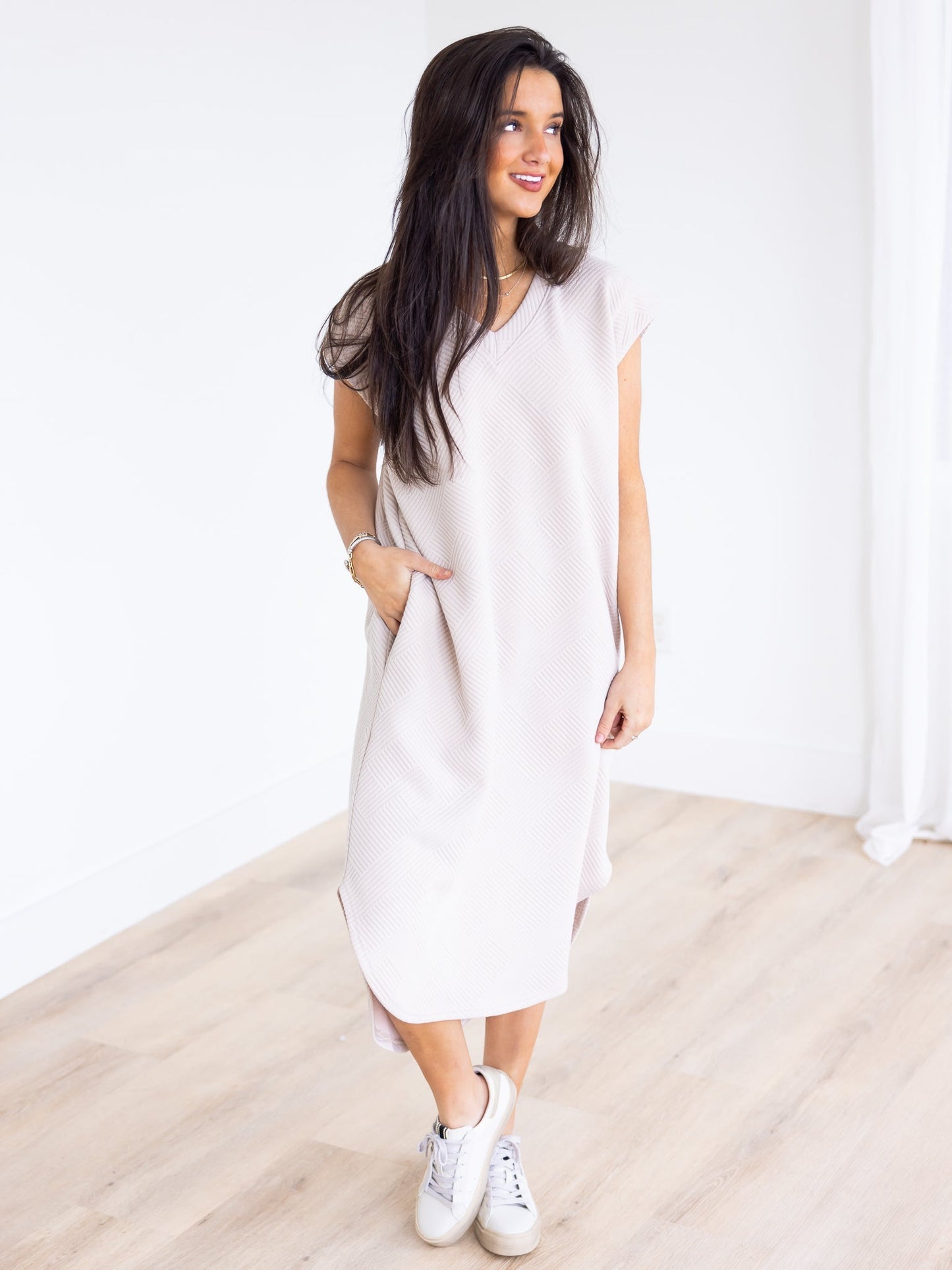 No Caller ID Midi Dress