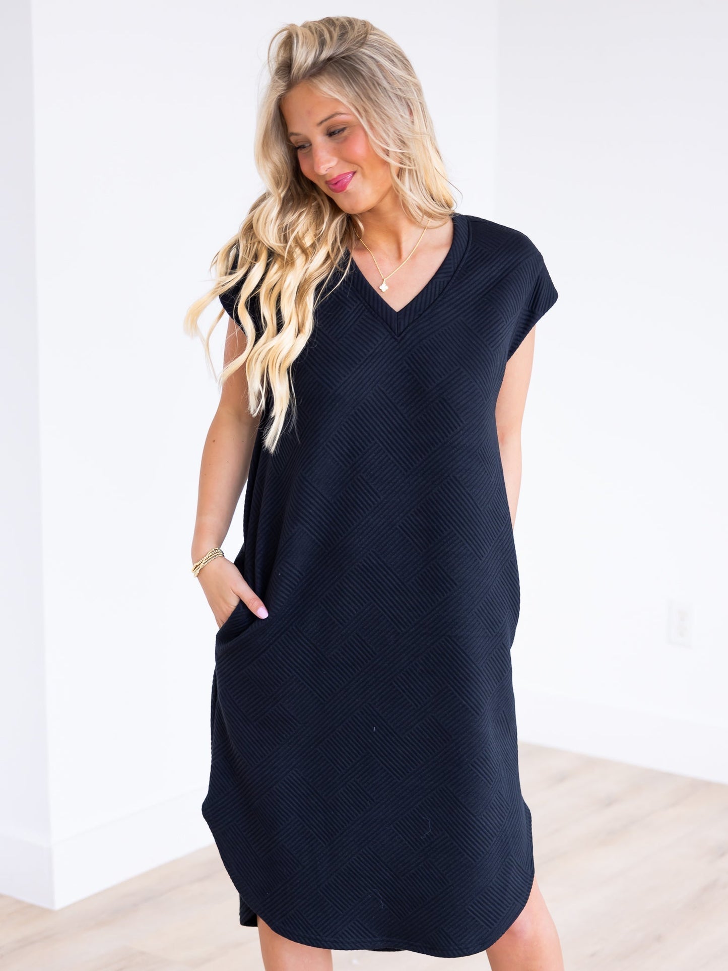 No Caller ID Midi Dress