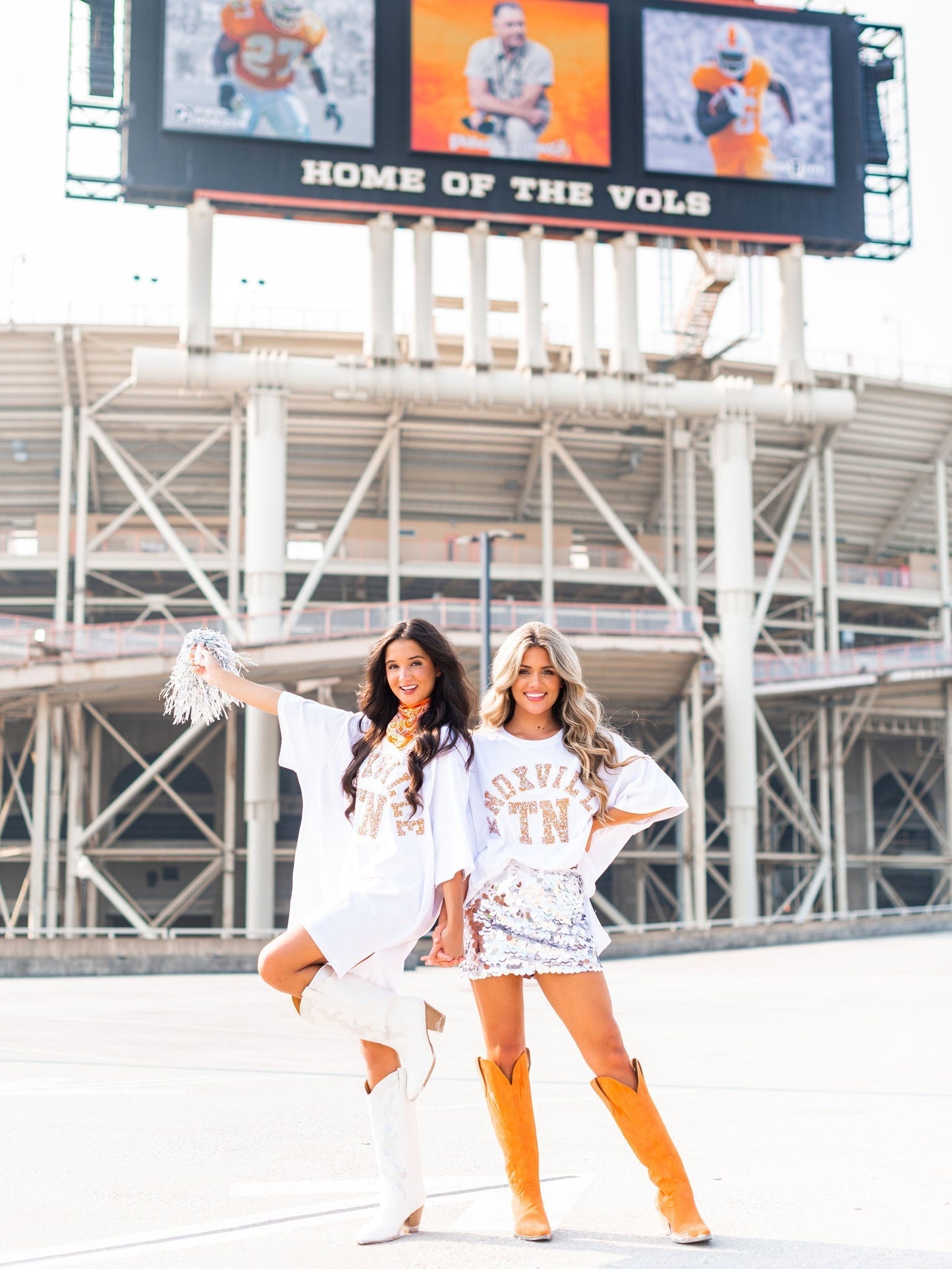 Rhinestone Knoxville TN Oversized Tee