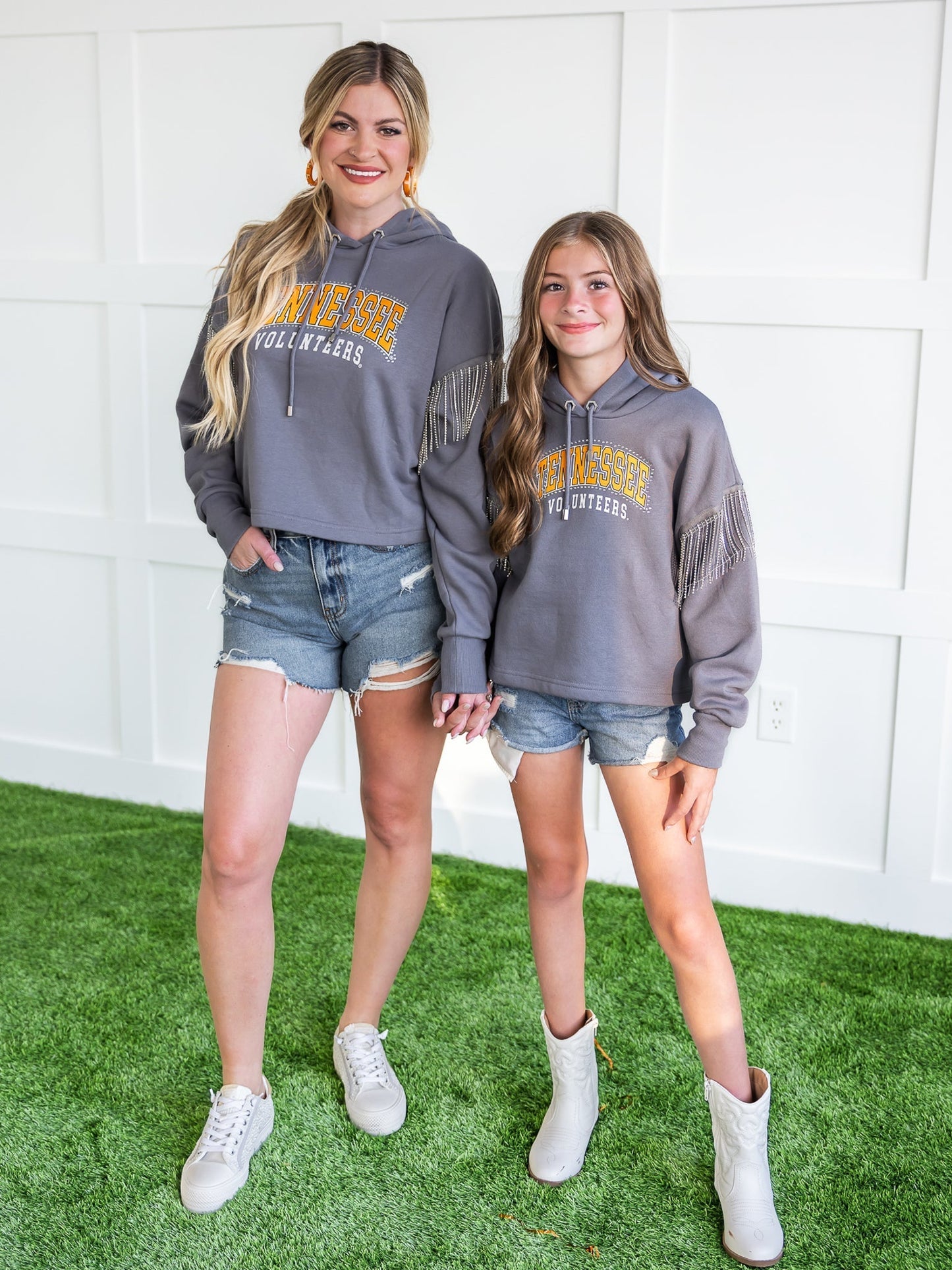 Tennessee Volunteers Rhinestone Fringe Hoodie