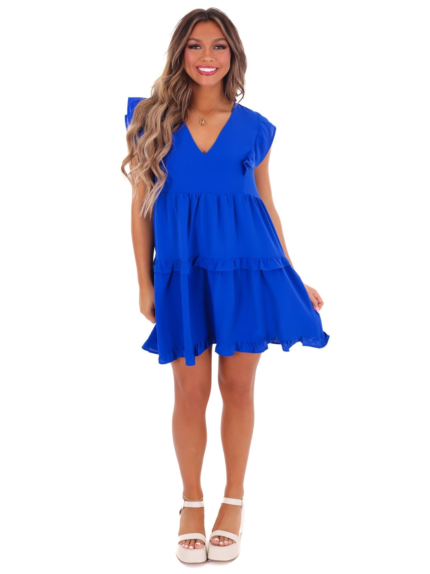 Just Like Heaven Ruffle Dress