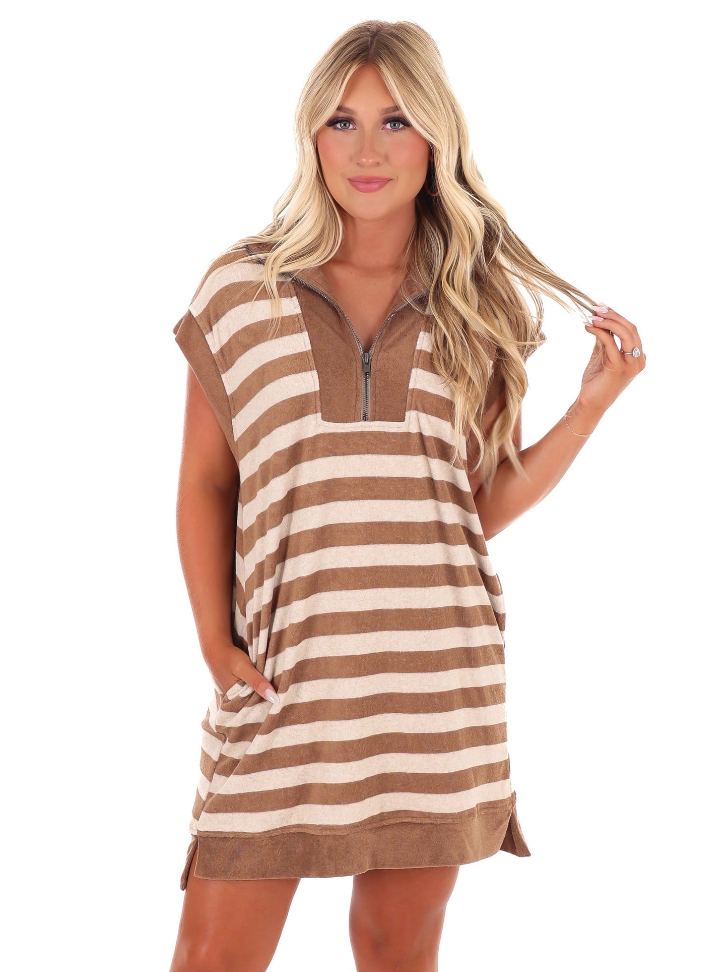 Casual Cool Stripe Mini Dress
