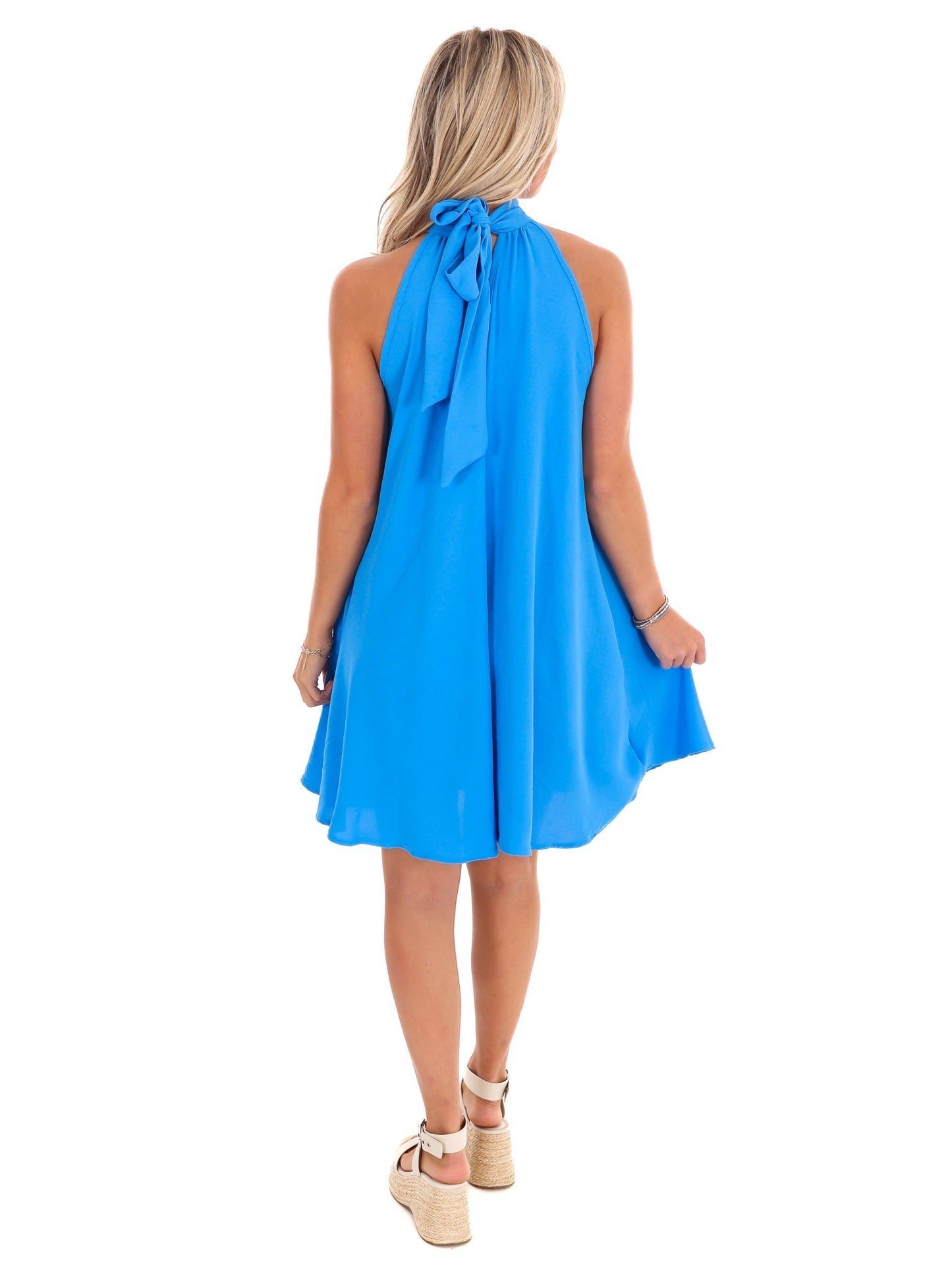 Pocket of Sunshine Halter Neck Dress