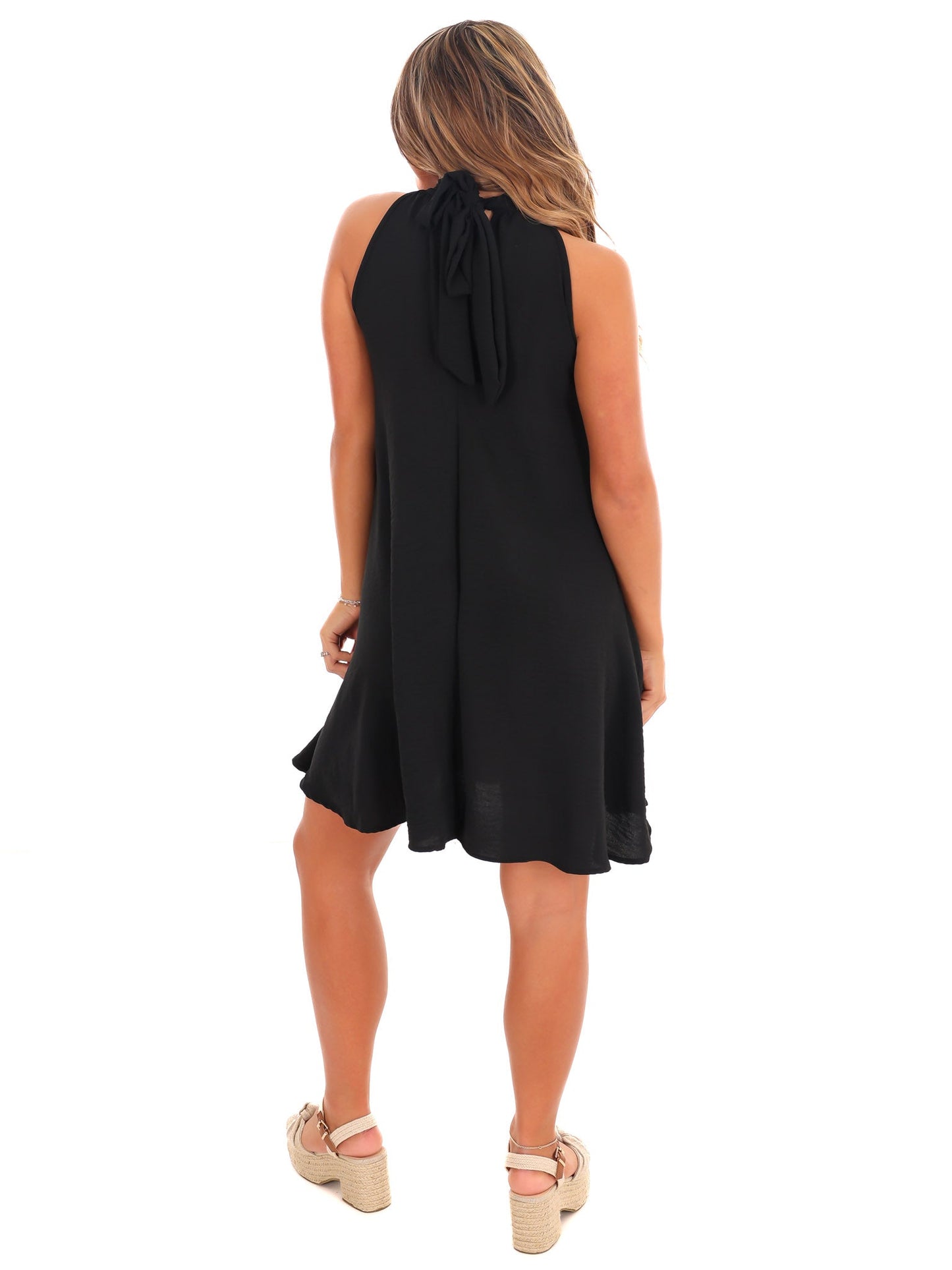 Pocket of Sunshine Halter Neck Dress