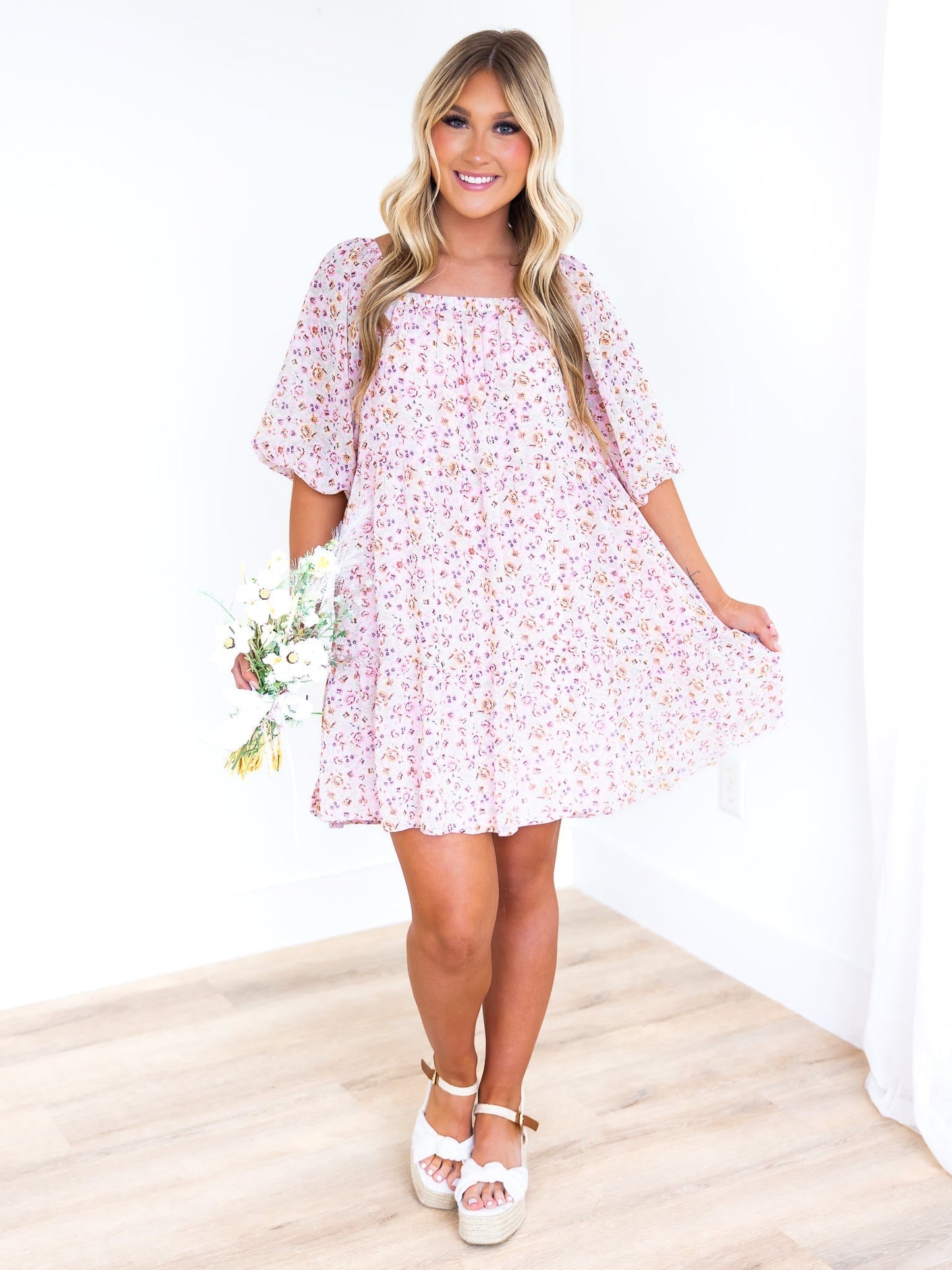 Good Mood Floral Mini Dress