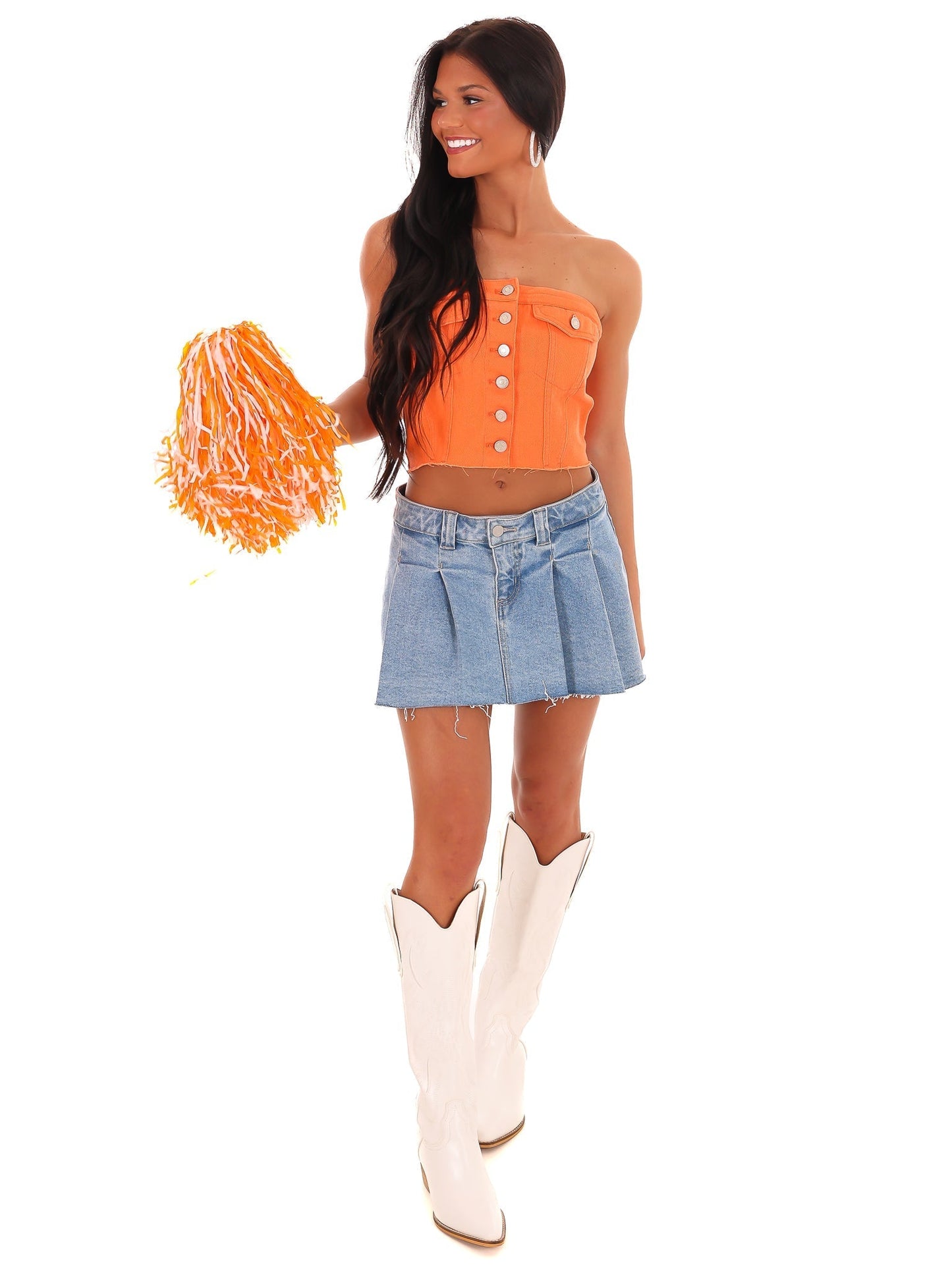 Endless Time Denim Corset Top