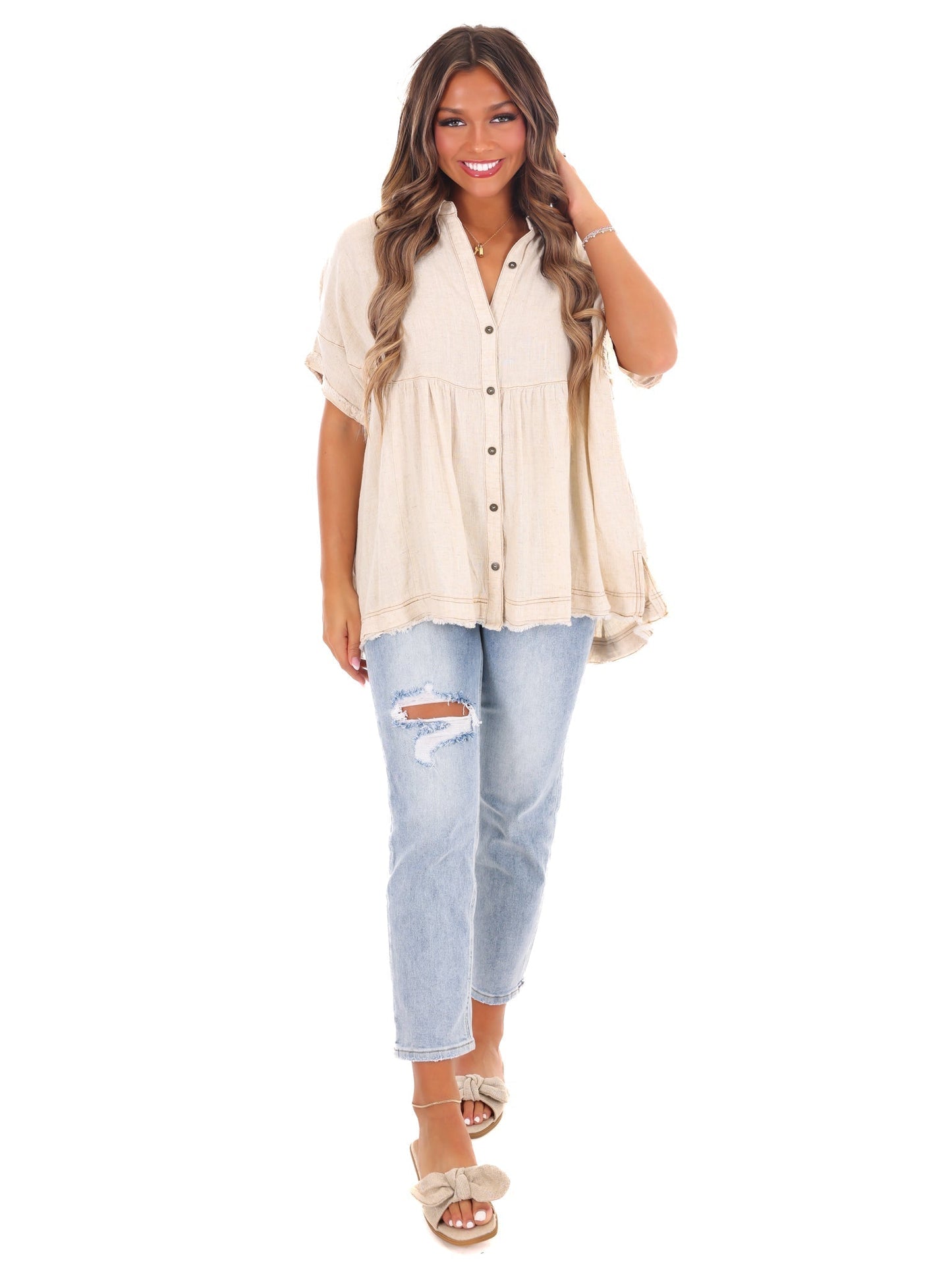 Pure Love Linen Top