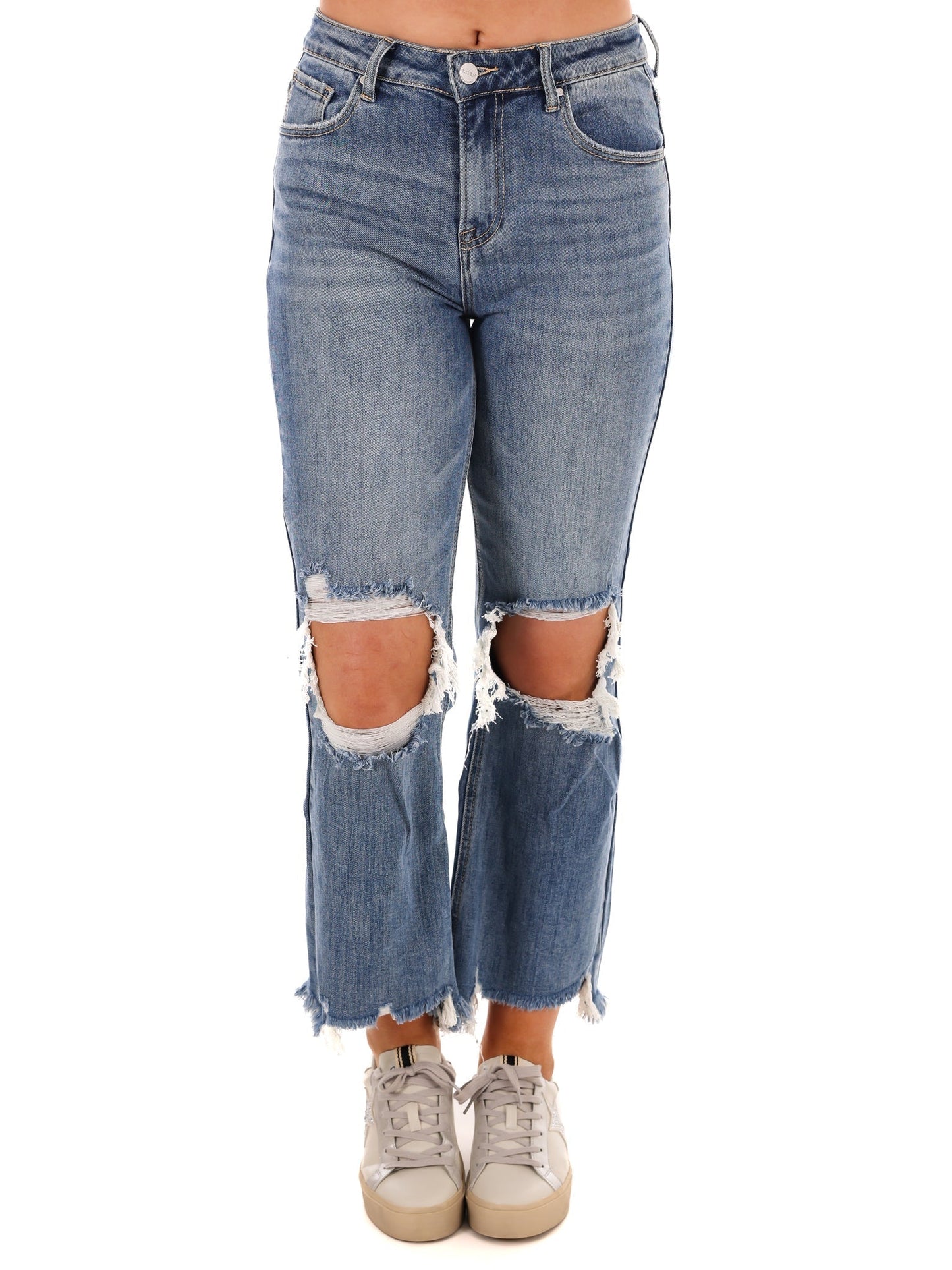 Let me Go High Rise Crop Jeans