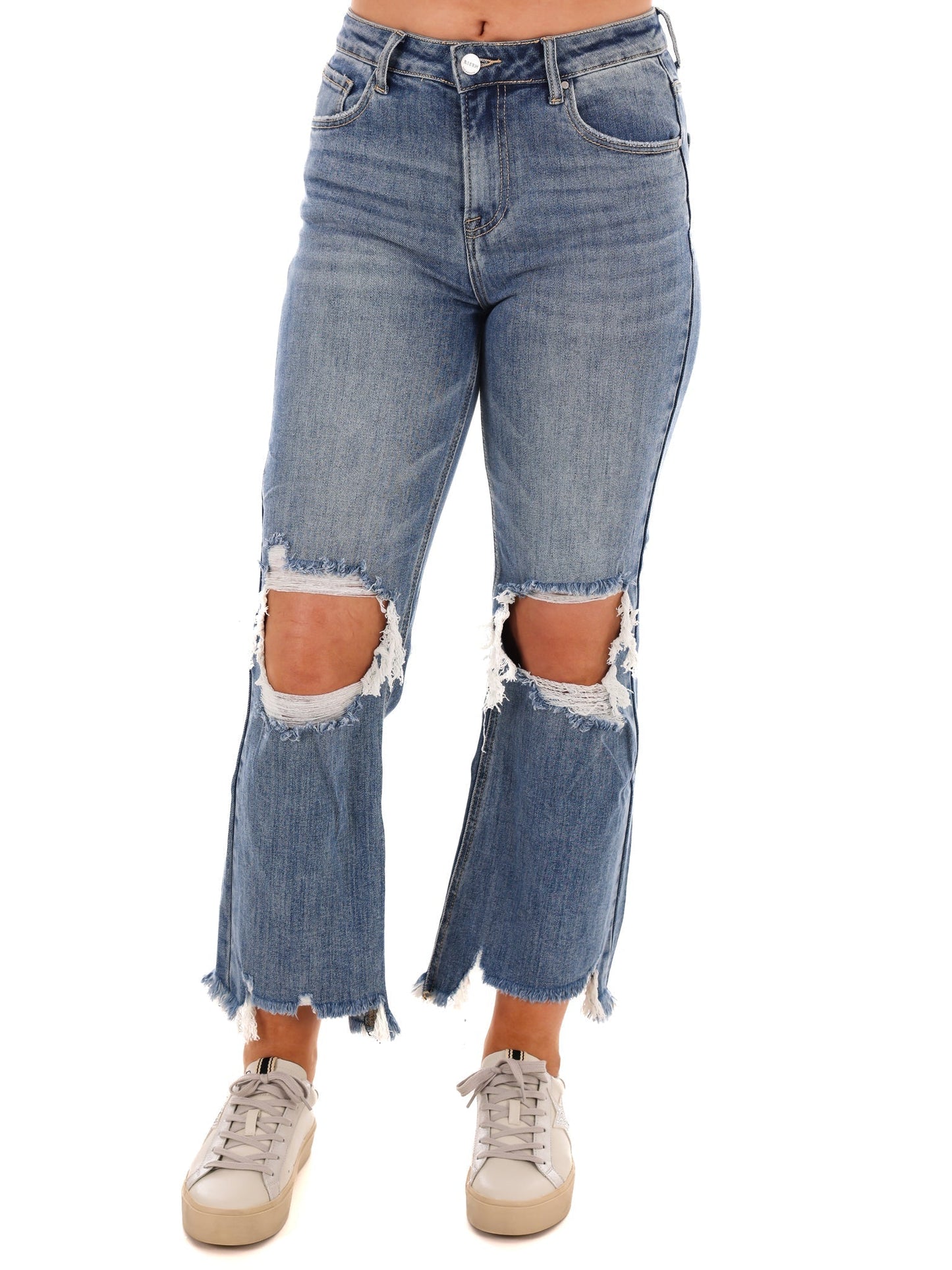 Let me Go High Rise Crop Jeans