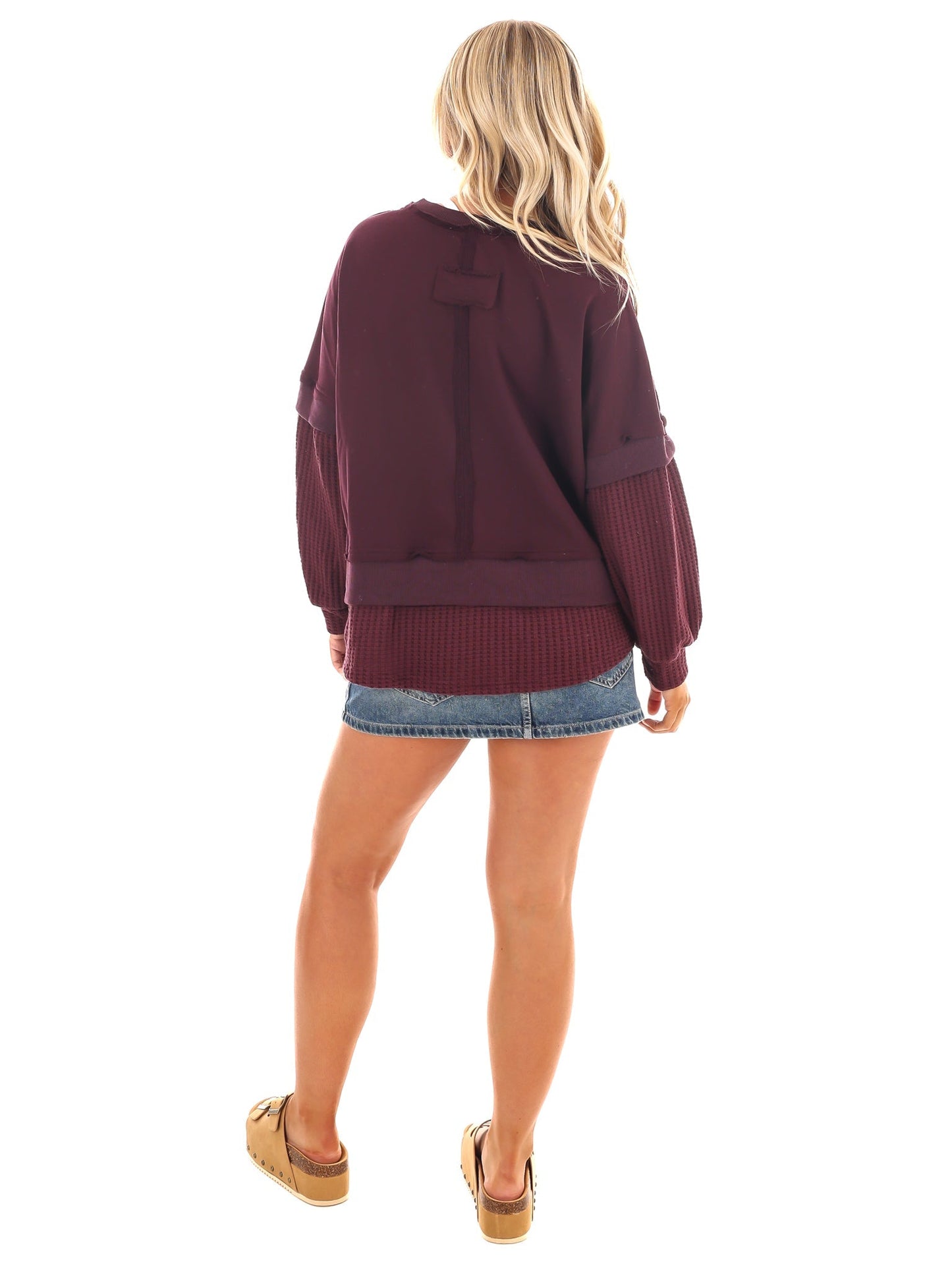 Safe to Say Contrast Top
