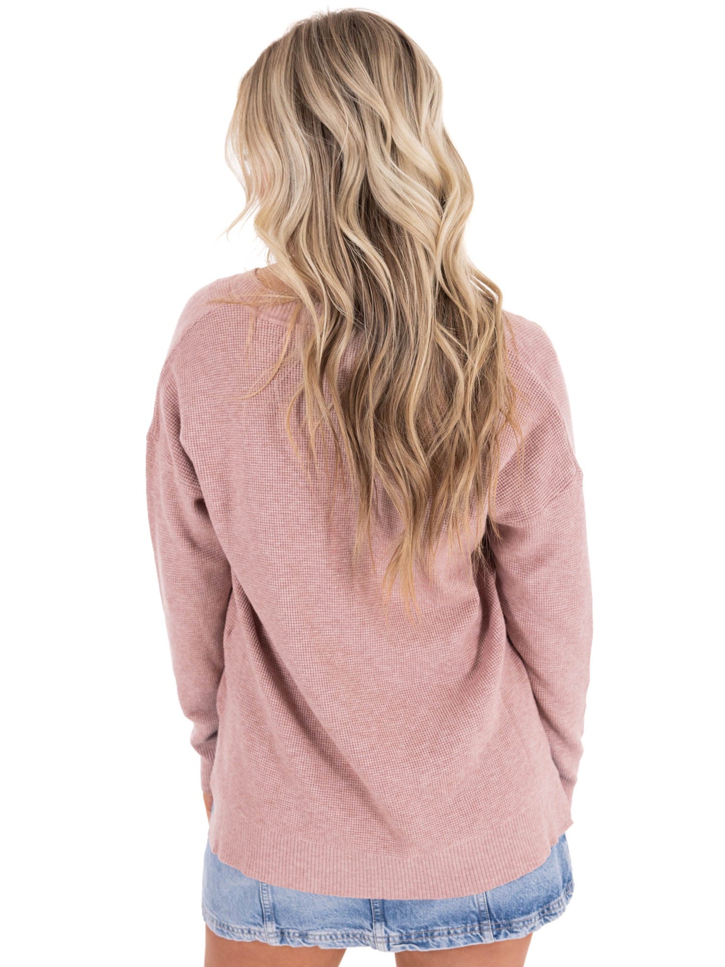 In My Dreams Waffle Knit Top