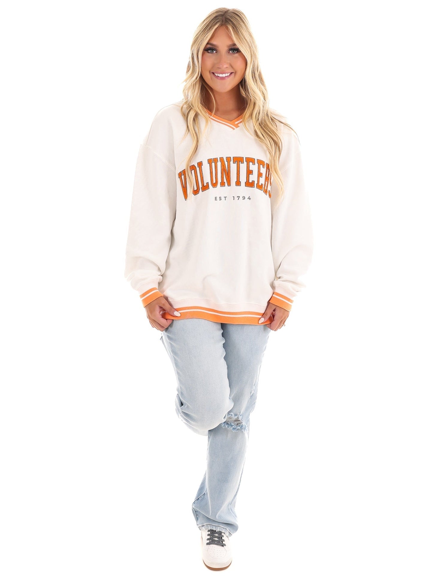 Tennessee Chenille Varsity V-Neck Pullover