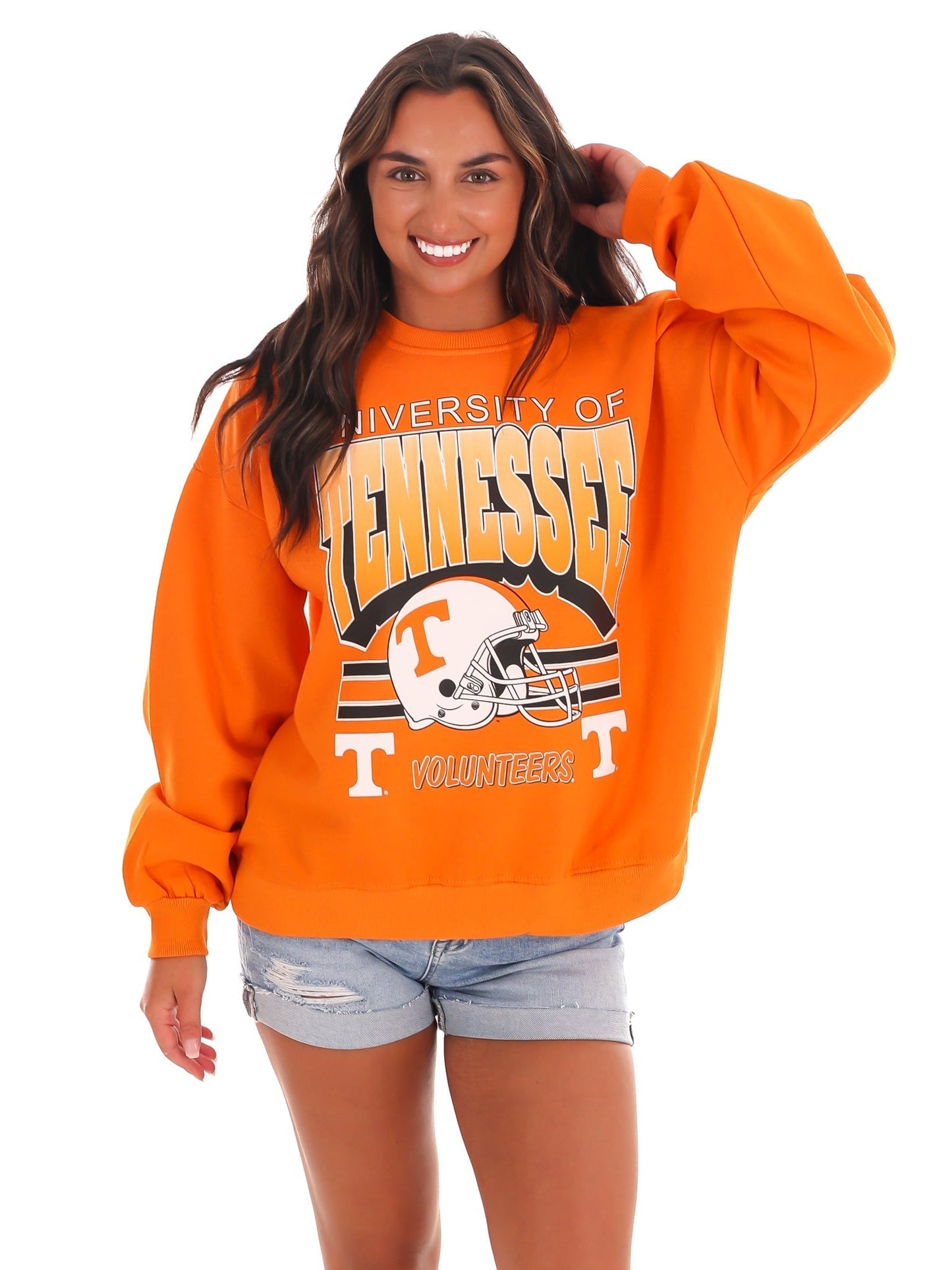 Retro Tennessee Helmet Oversized Sweatshirt