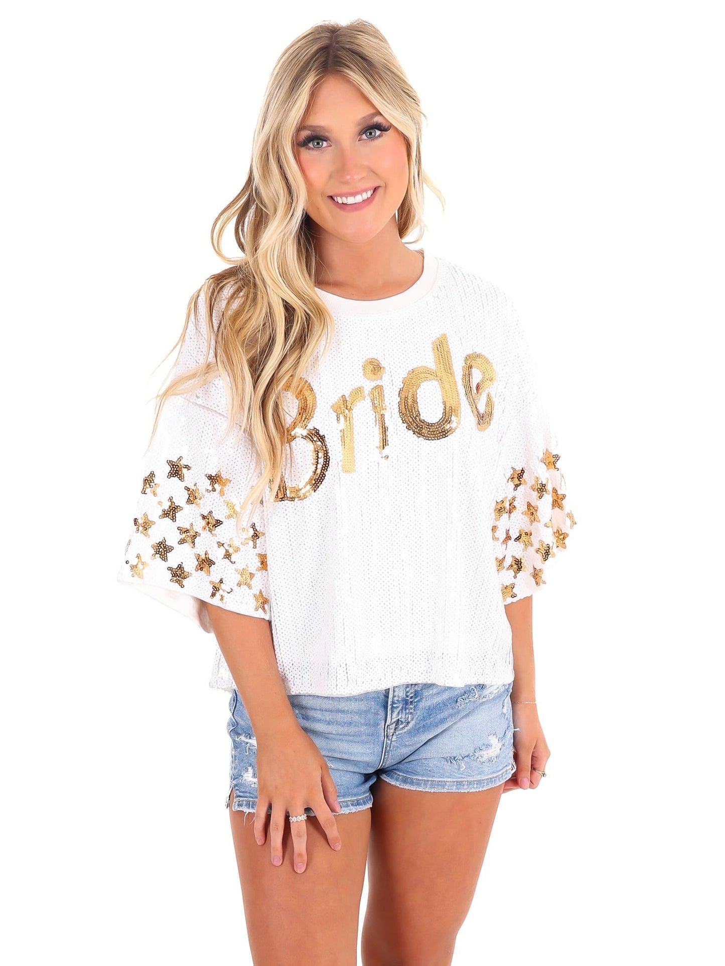 Sequin Bride Top