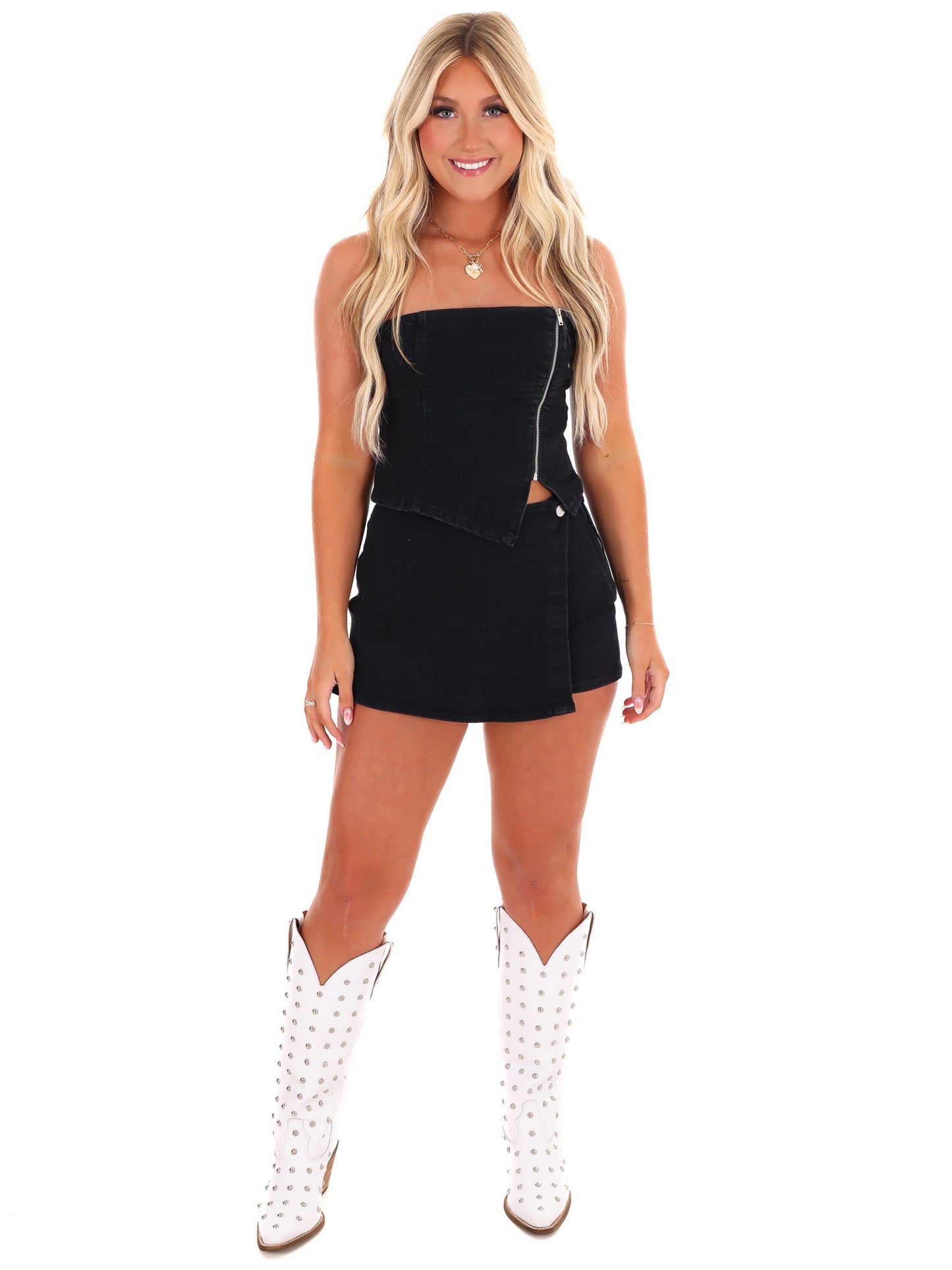 Nashville Nights Denim Two Piece Set