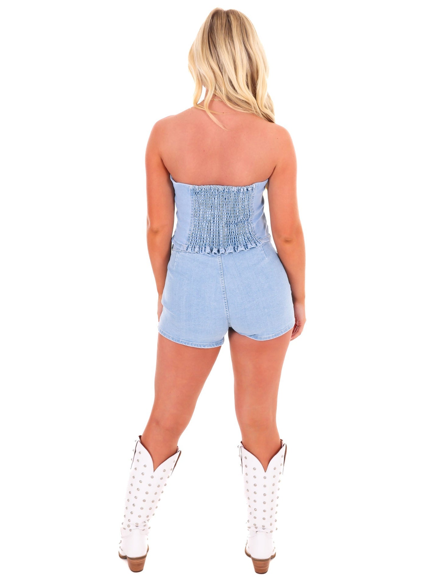 Nashville Nights Denim Two Piece Set