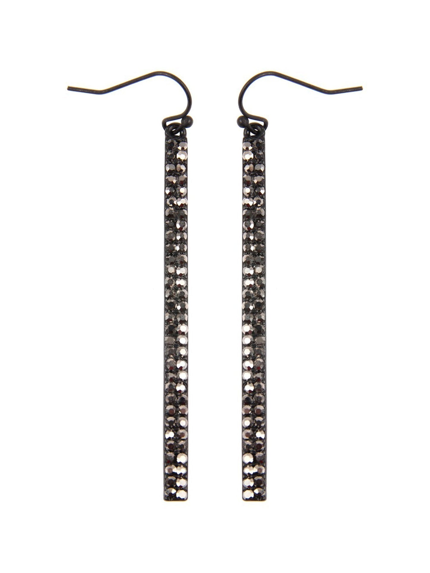 Rhinestone Bar Drop Earrings