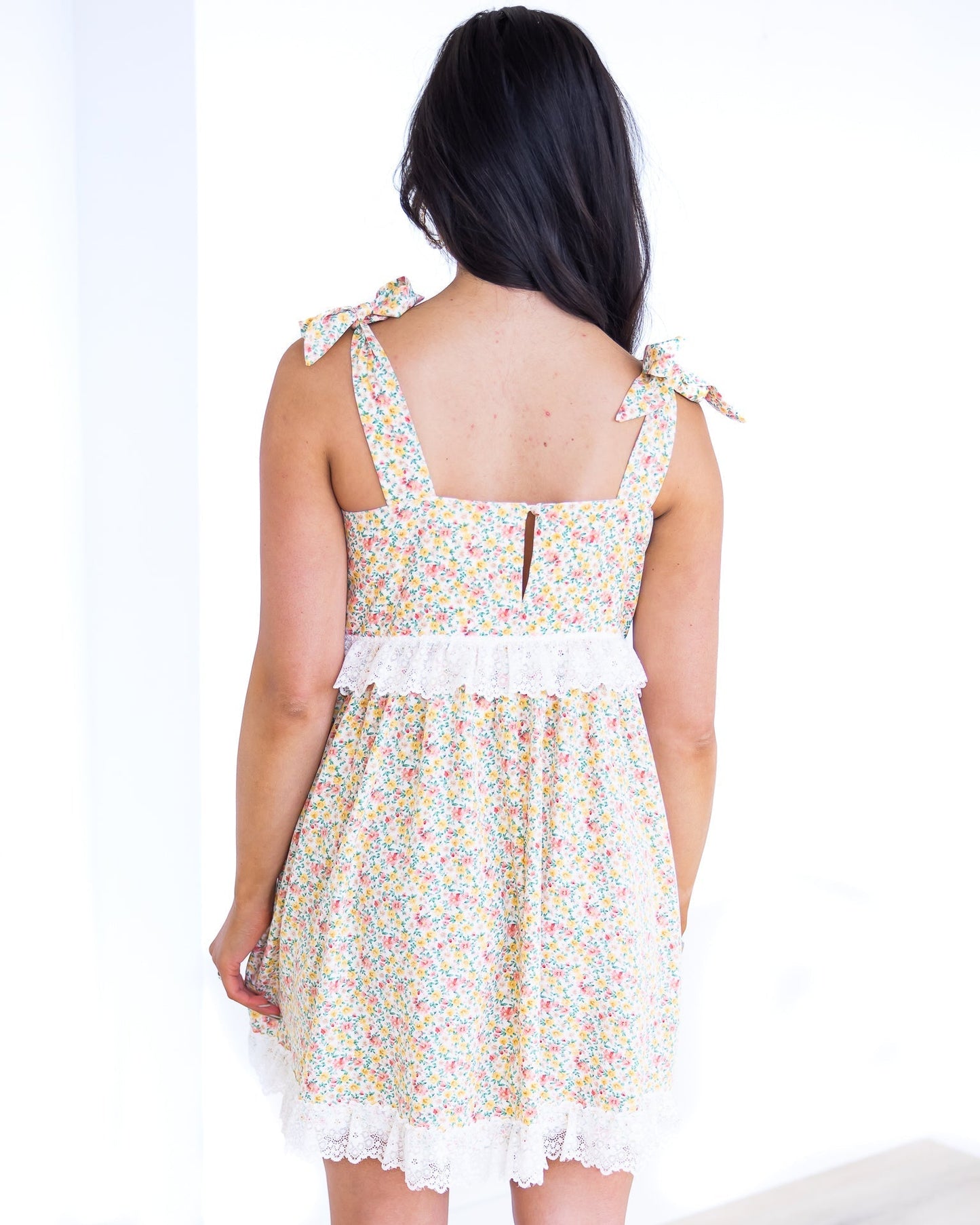 Marking My Time Floral Mini Dress