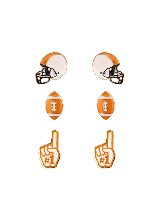 Play the Game 3 Pair Earring Set