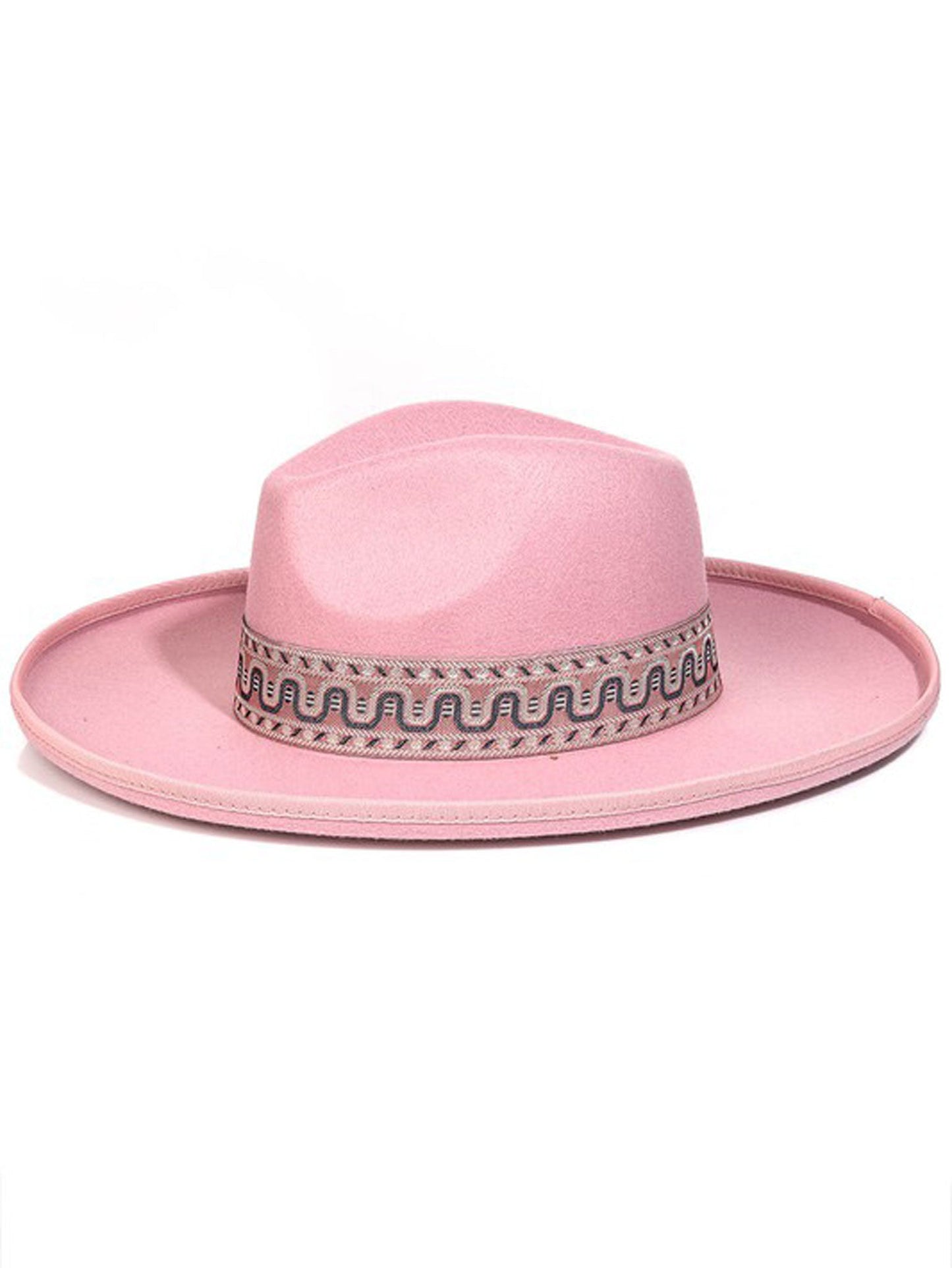 Boho Stripe Pattern Strap Hat