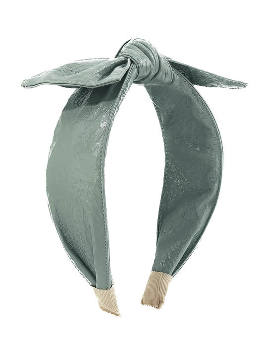 Leather Bowknot Headband