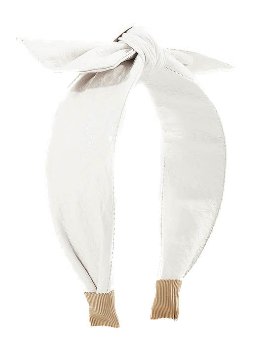 Leather Bowknot Headband