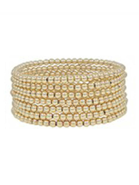 Gold Beaded 4mm Set