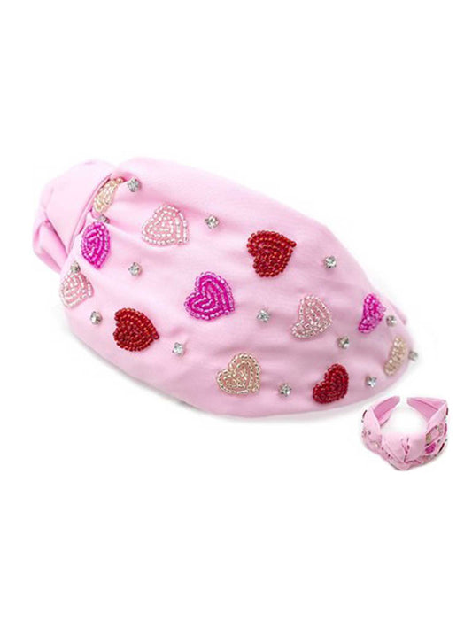 Seed Bead Heart Headband