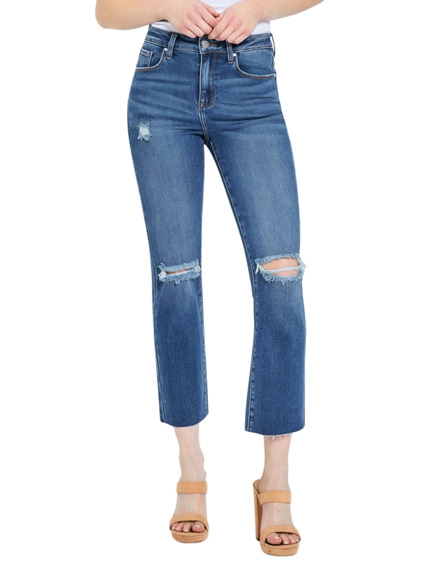 Raised Like That High Rise Ankle Jeans