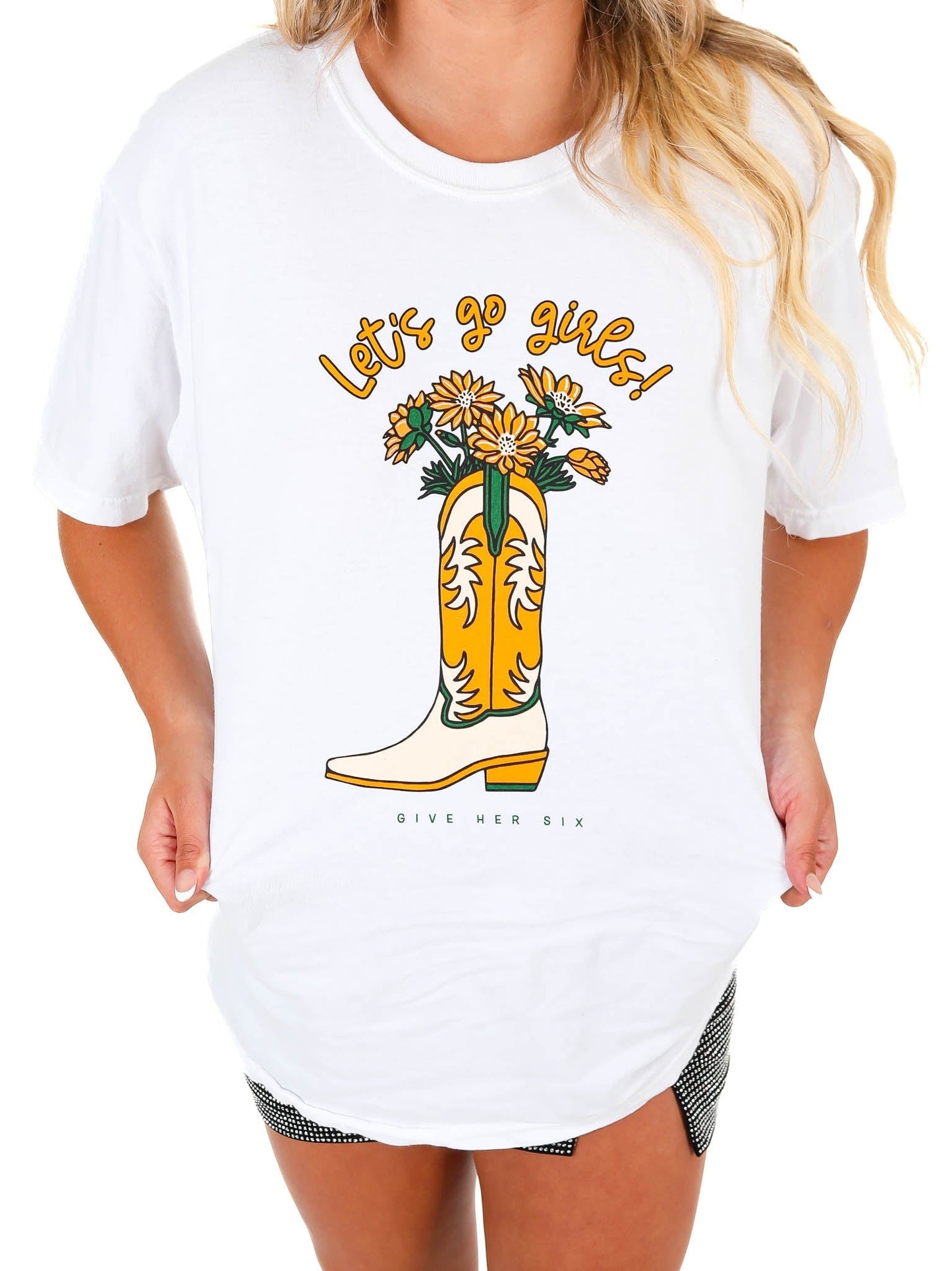 Let's Go Girls Boot Tee