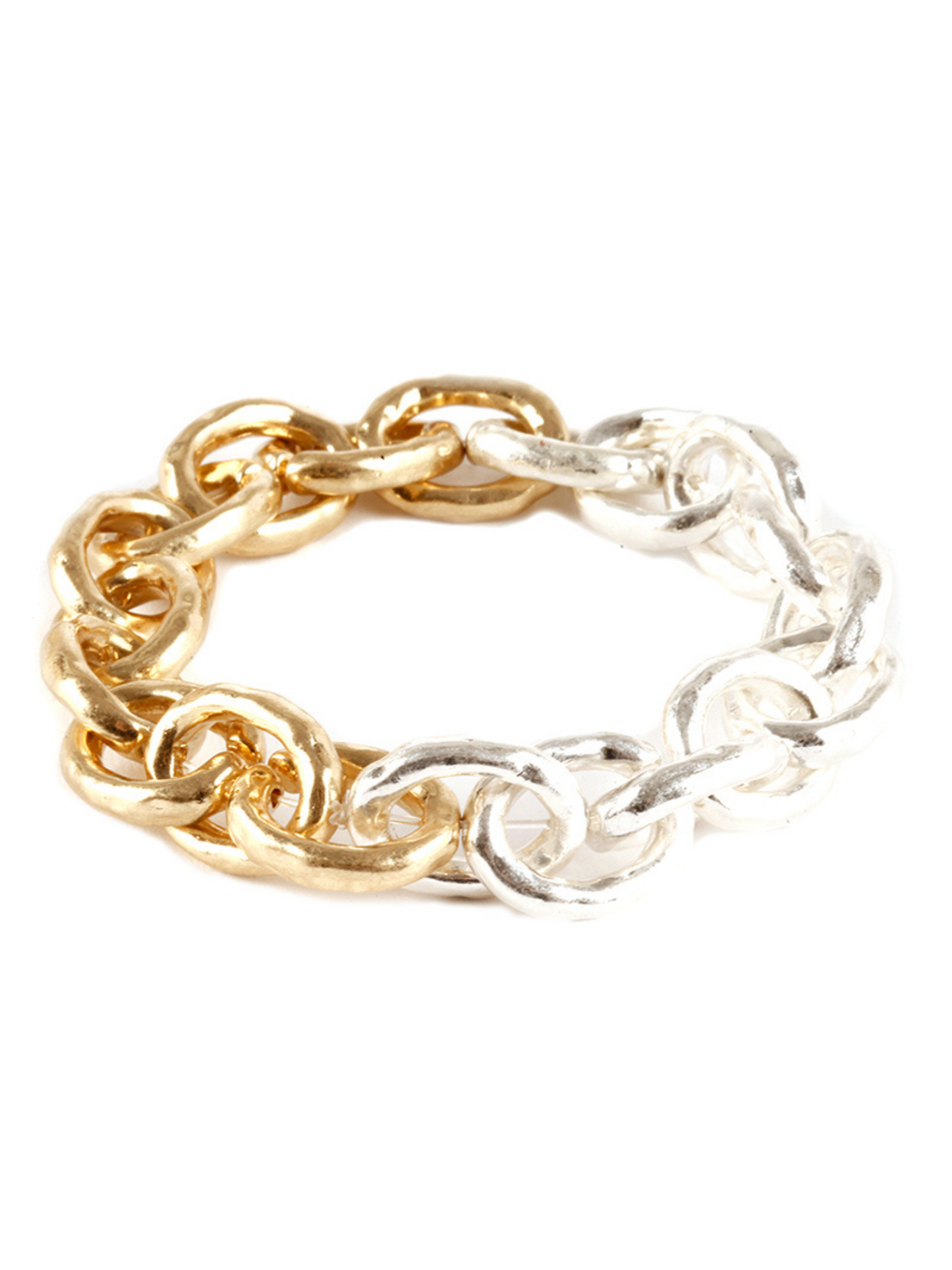 Pure Elastic Link Texture Bracelet