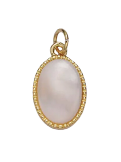 Pearl Oval Charm