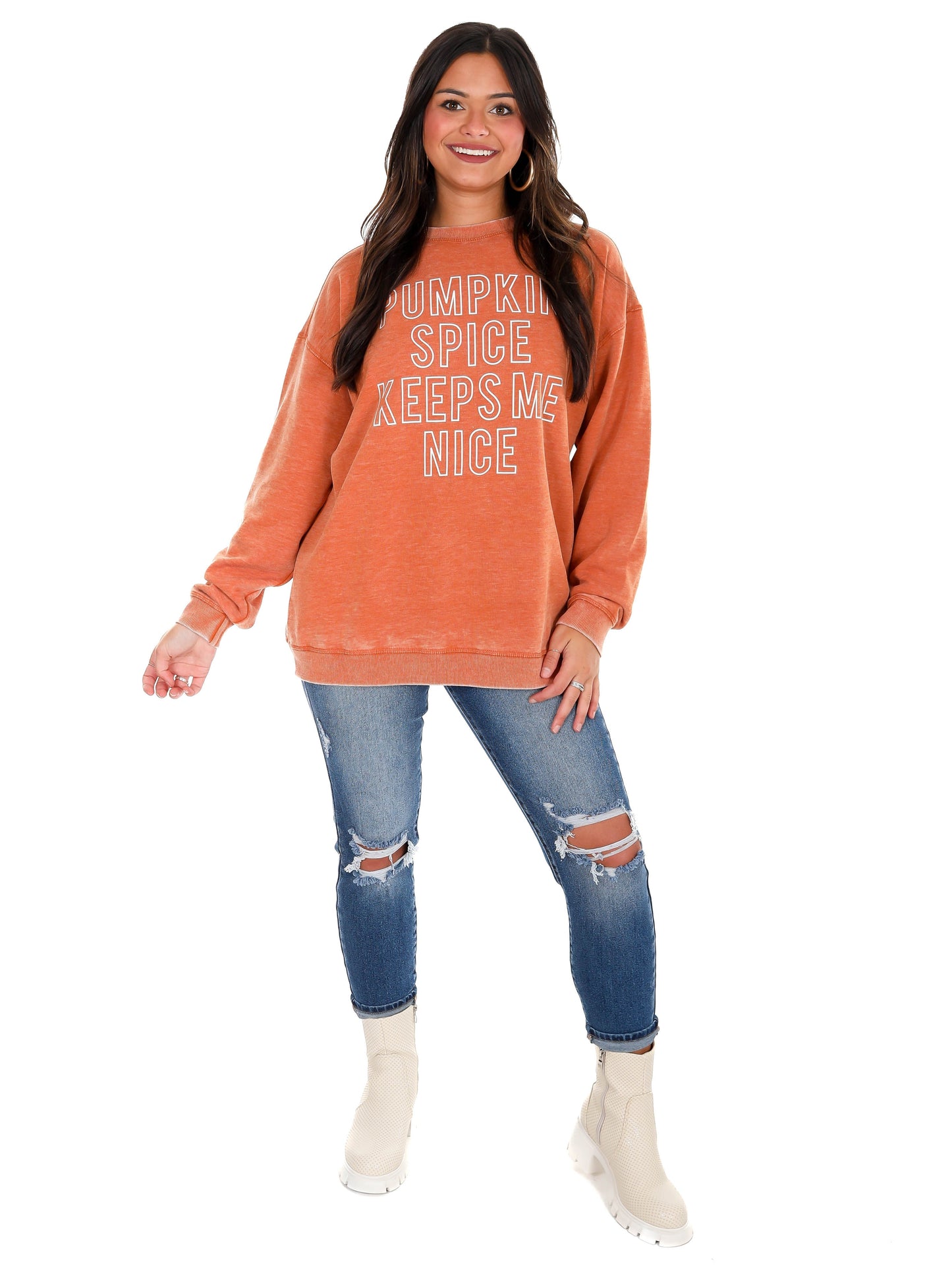 Pumpkin Spice Keeps Me Nice Sweatshirt