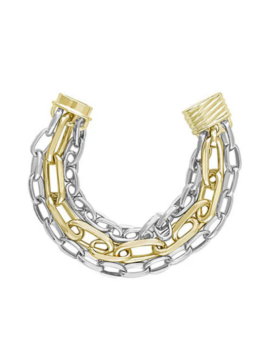 Layered Chainlink Magnetic Bracelet