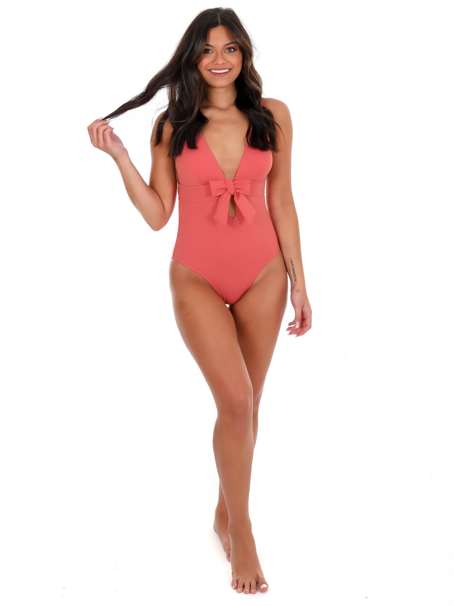 Montego Bay Orange Peach One Piece Swimsuit