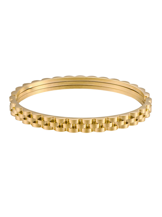 Metal Link Bangle Bracelet