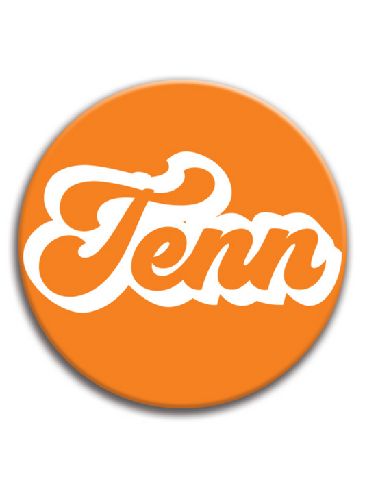 Orange Tenn 3" Button