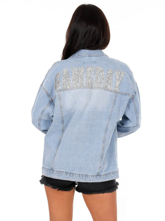 Diamond Gameday Denim Jacket