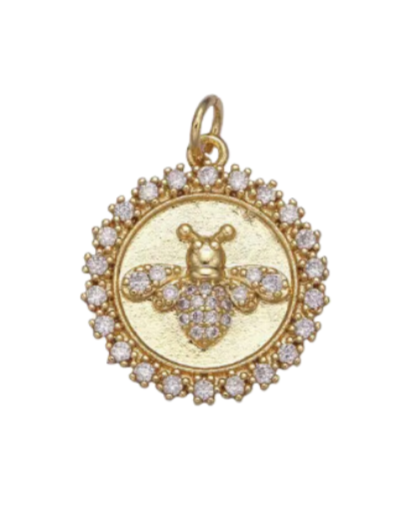 Queen Bee Coin Charm