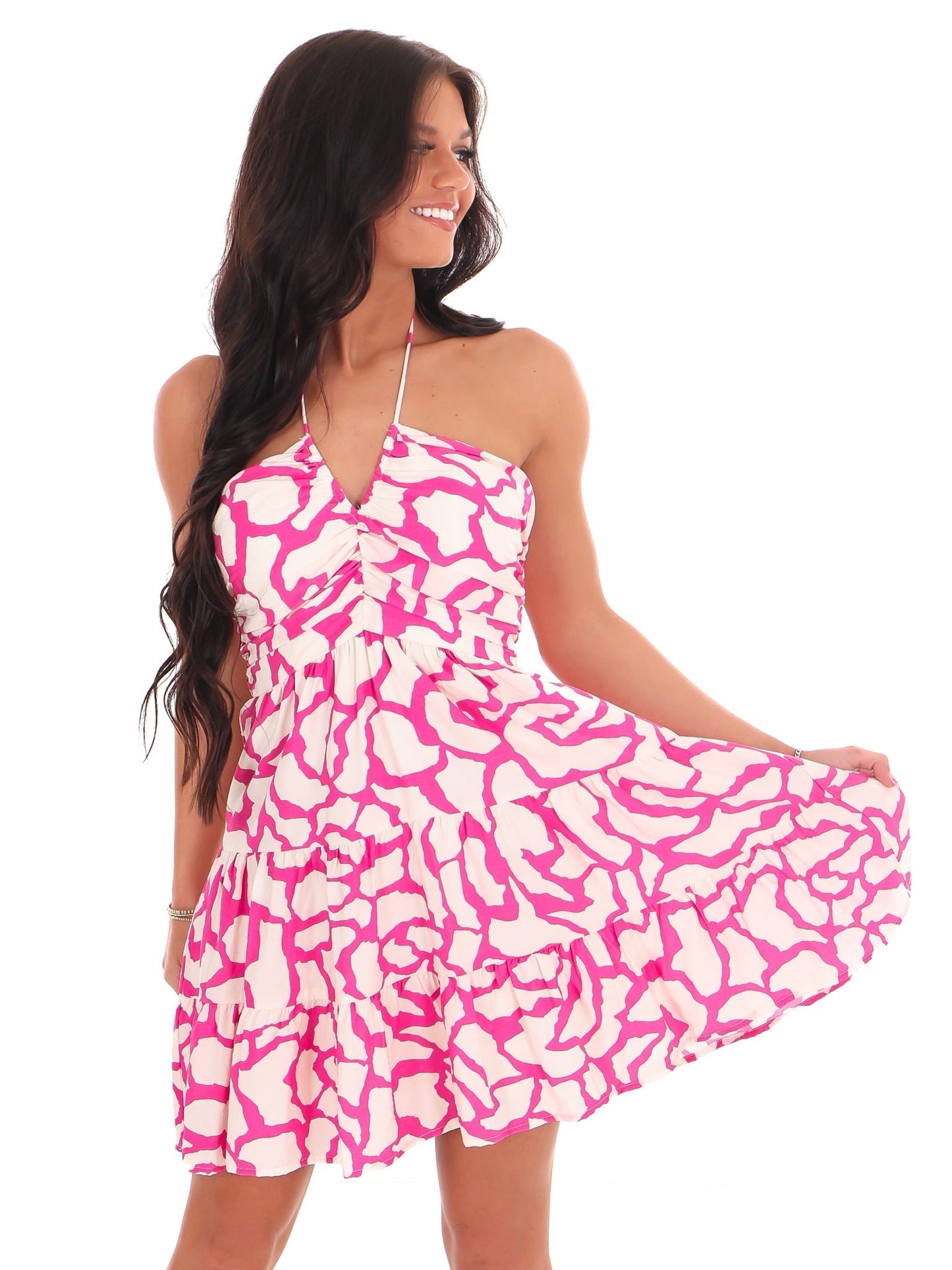 Let Me Adore You Halter Mini Dress