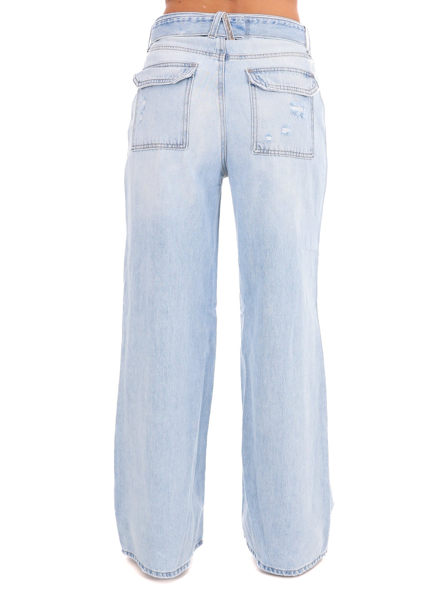 Means A Lot High Rise Wide Leg Jeans