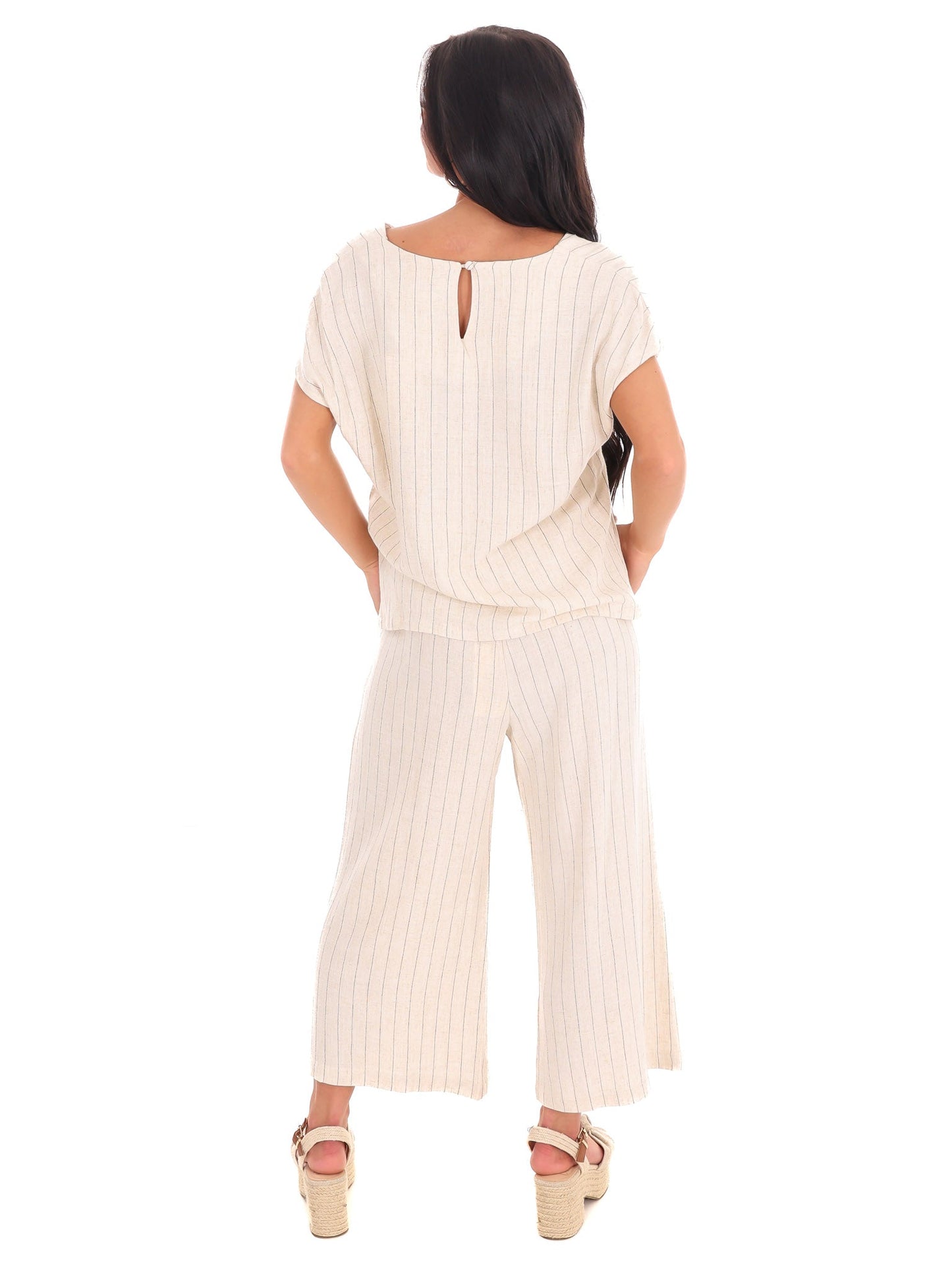 Endless Possibilities Pinstripe Cropped Pants