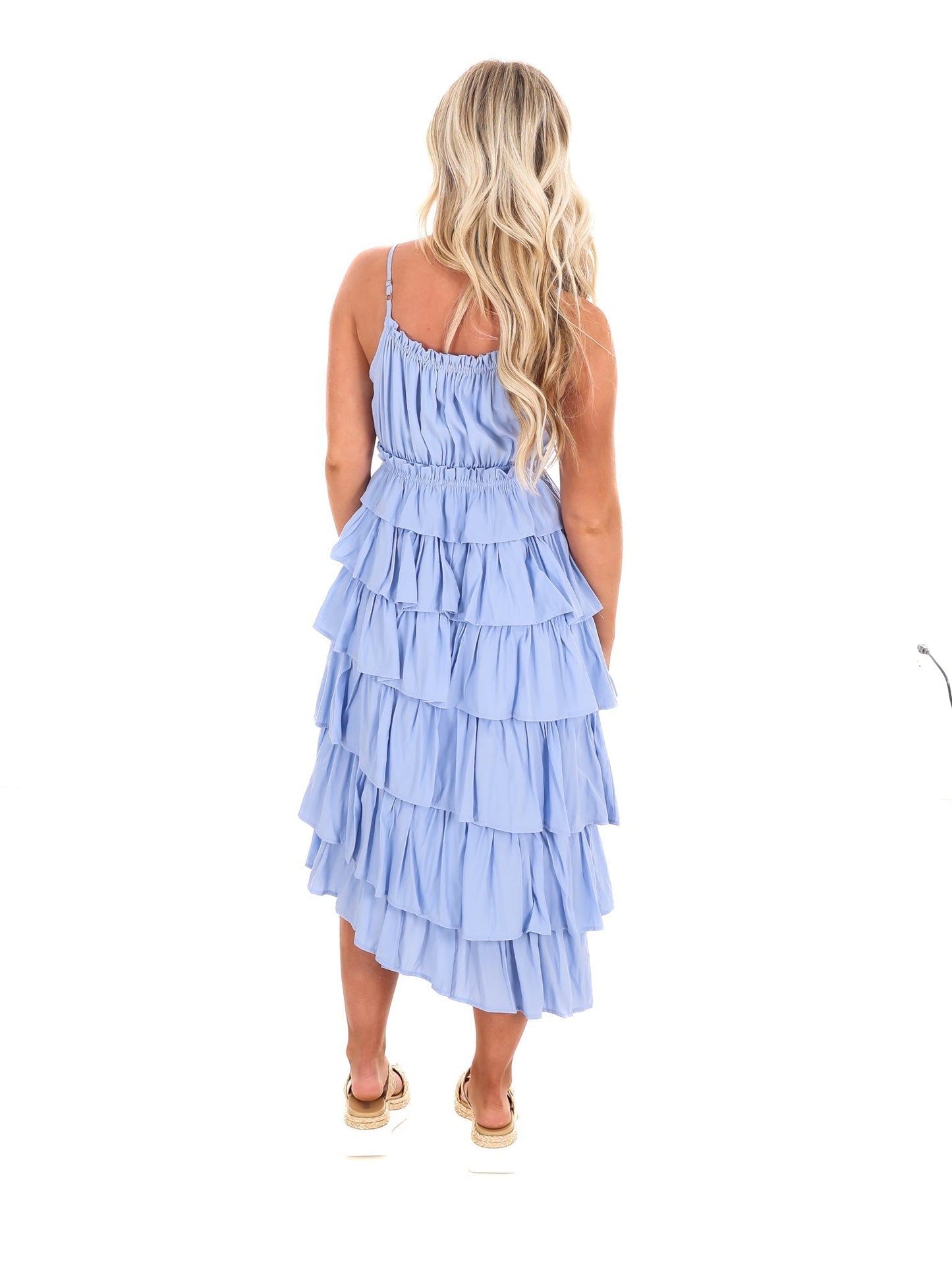 Love You Still Ruffle Midi Dress