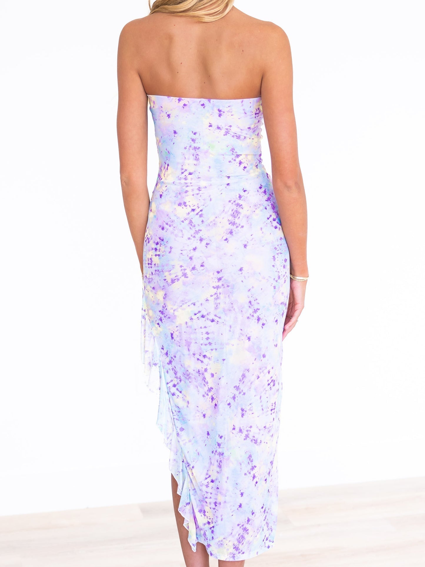Under the Sea Strapless Maxi Dress