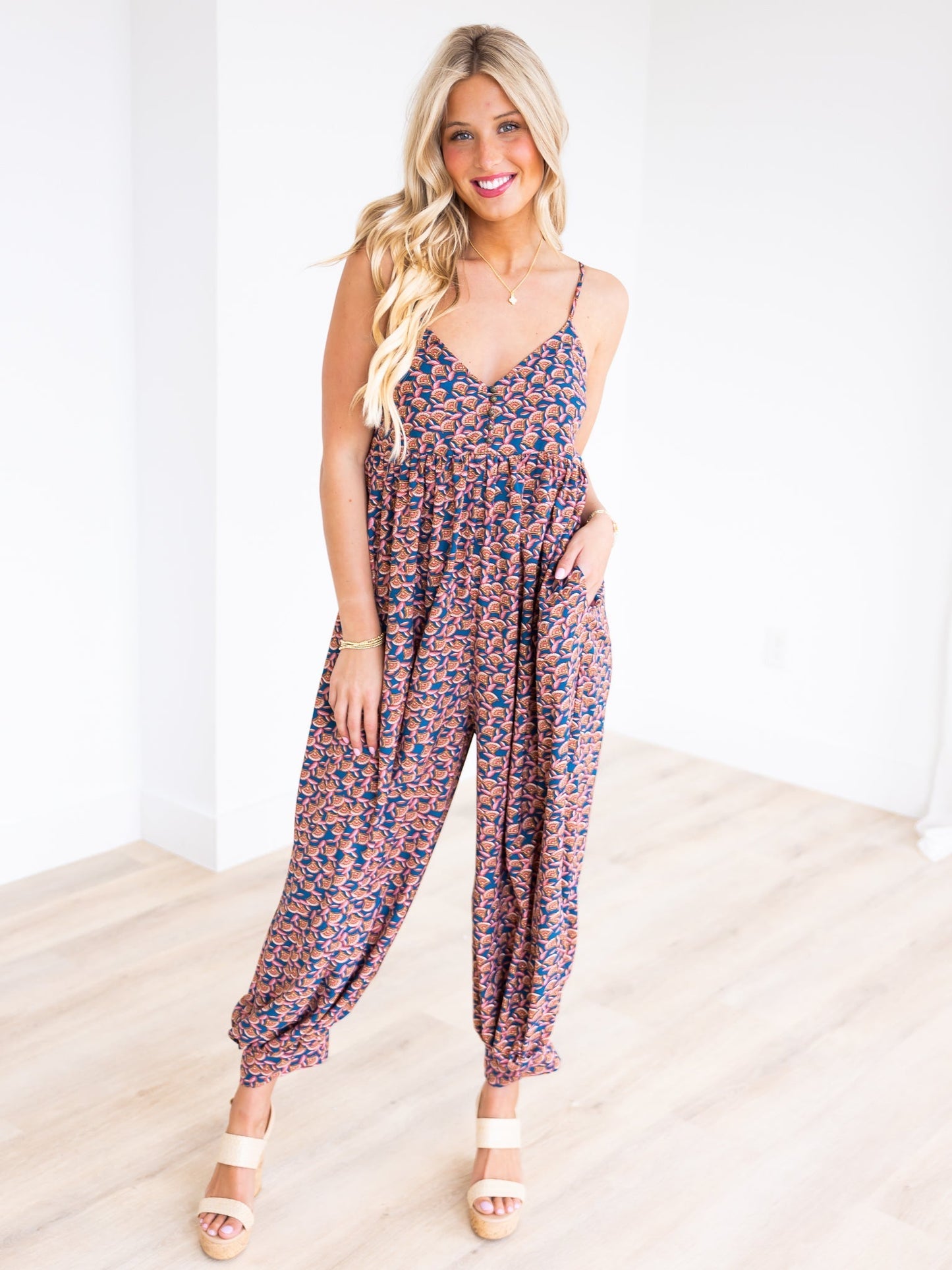 Mine All Mine Print Jumpsuit