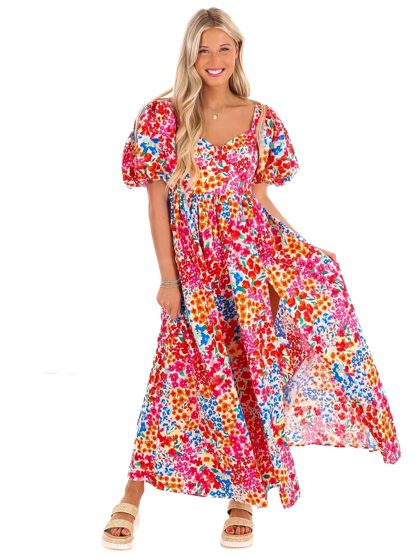 BuddyLove Jacqueline Berry Blue Midi Dress