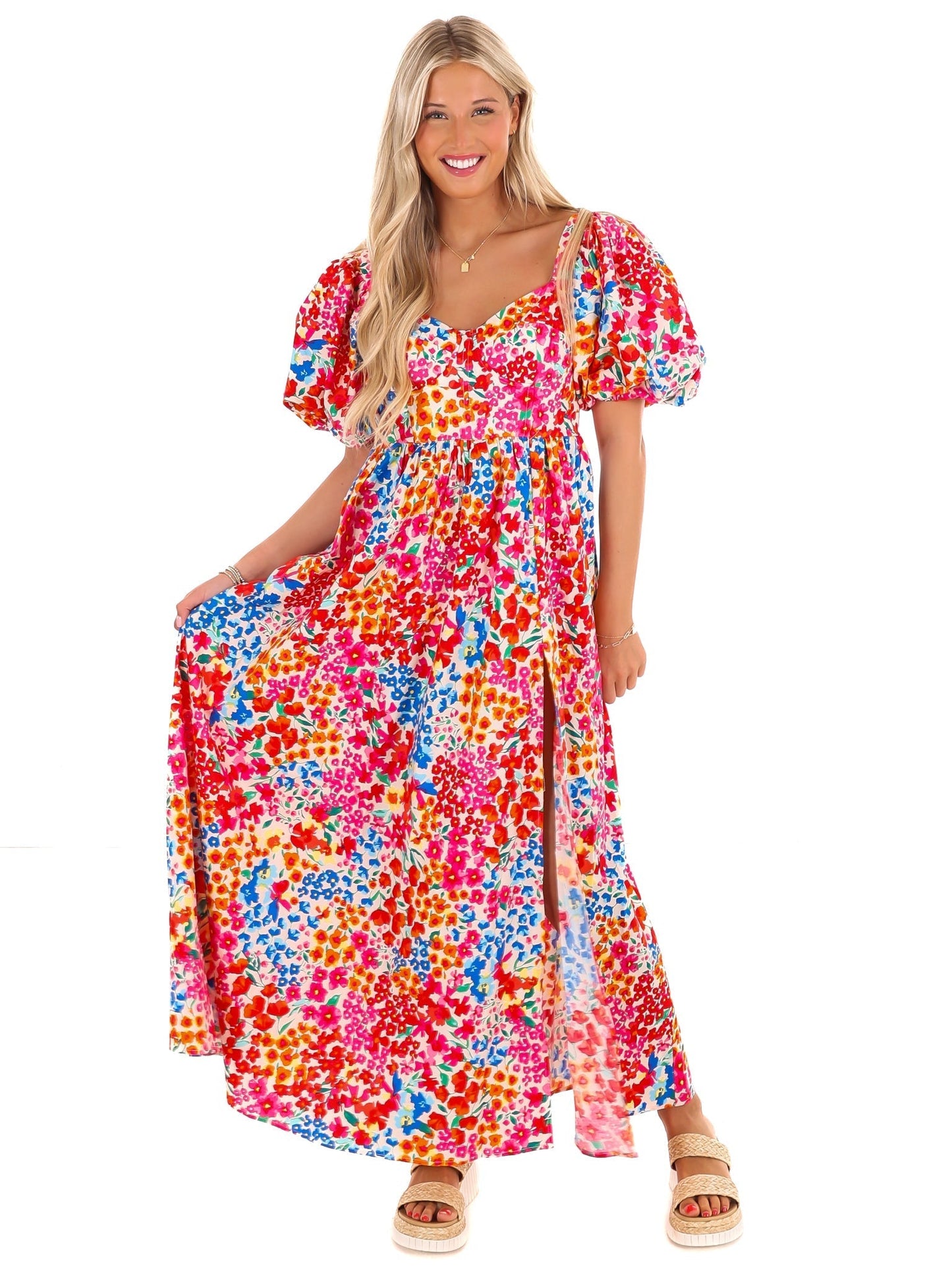 BuddyLove Jacqueline Berry Blue Midi Dress