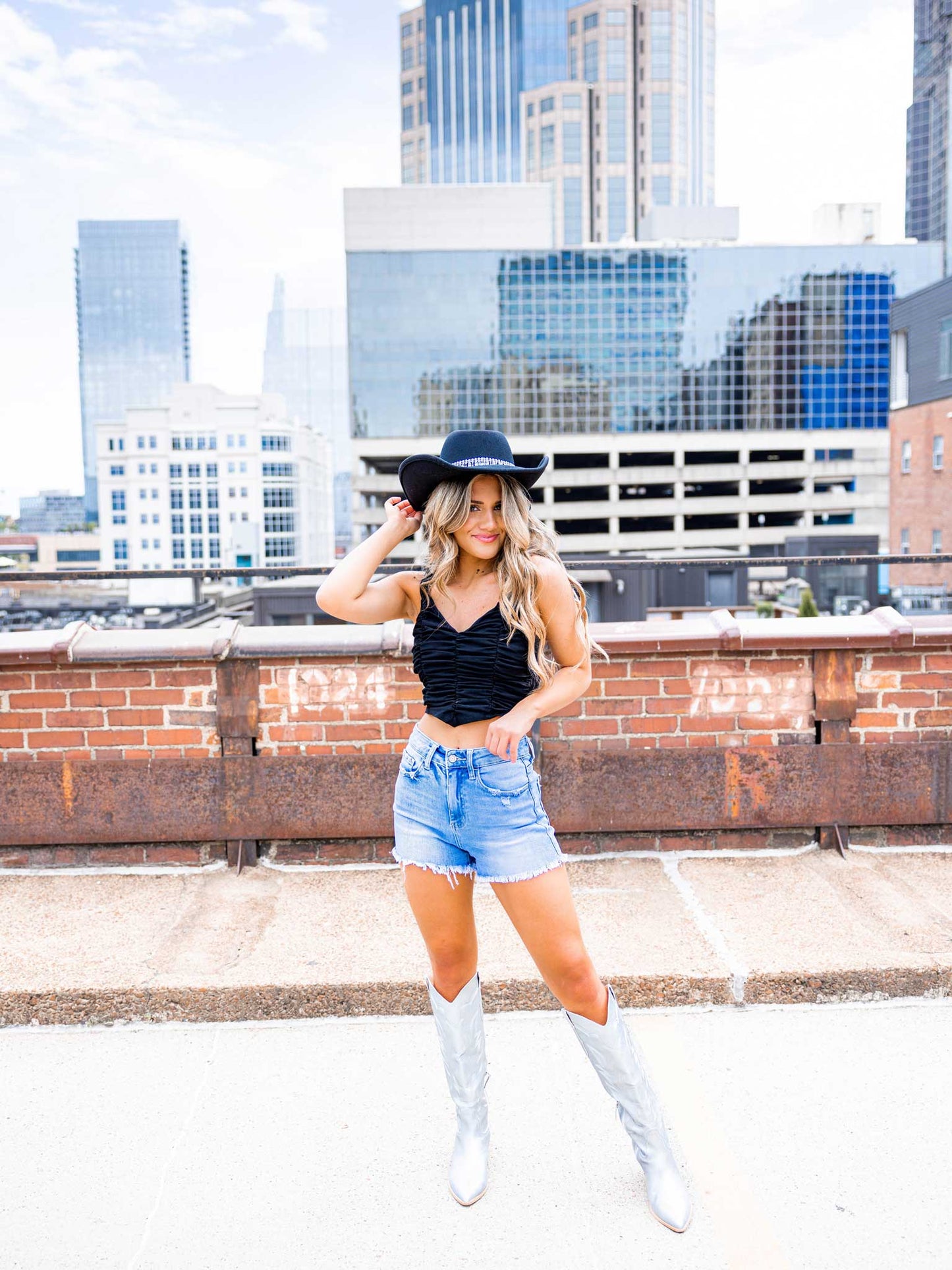 Stop the Show Ruched Crop Top